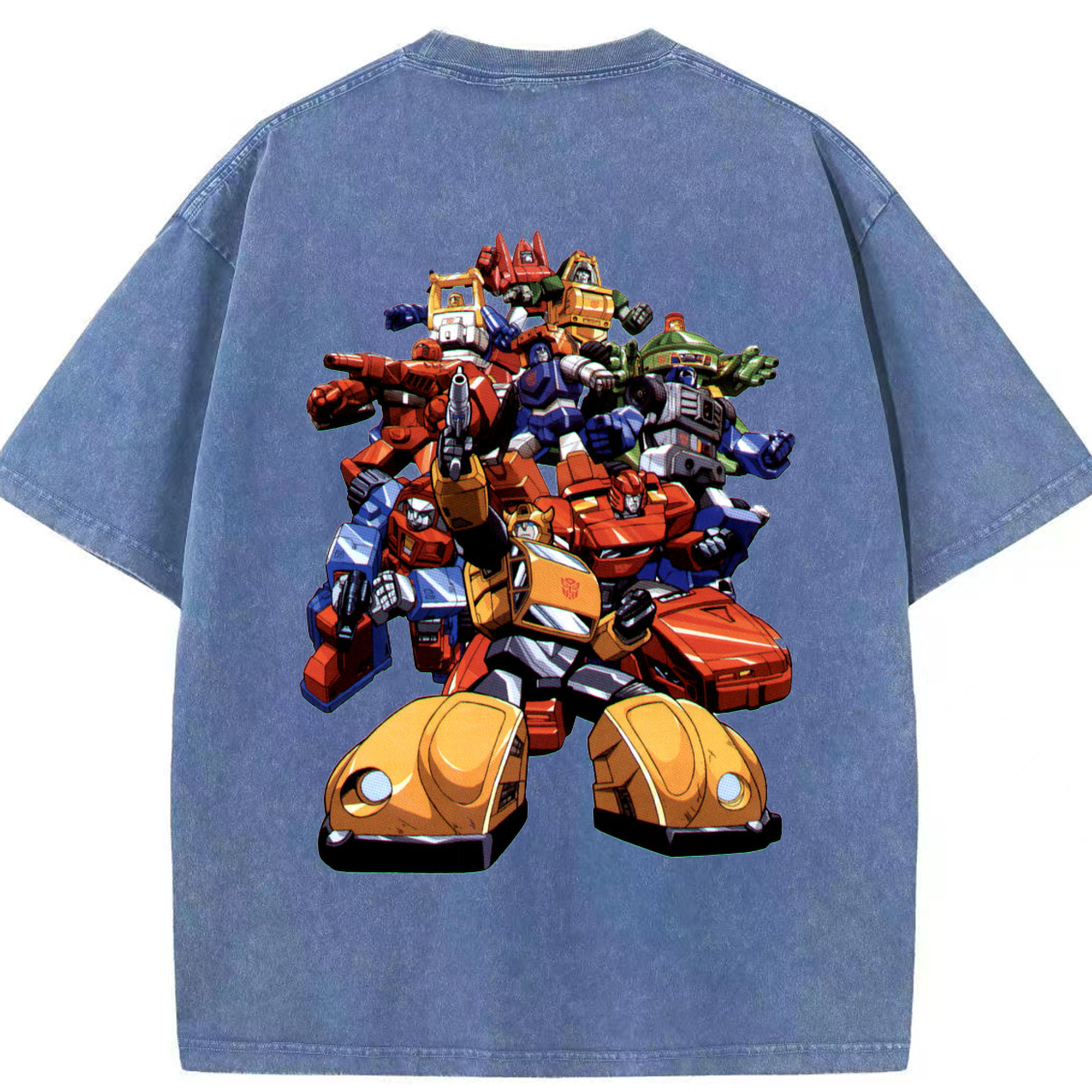 （画像用）  綿100% ヴィンテージ風 半袖Tシャツ（背面プリント）