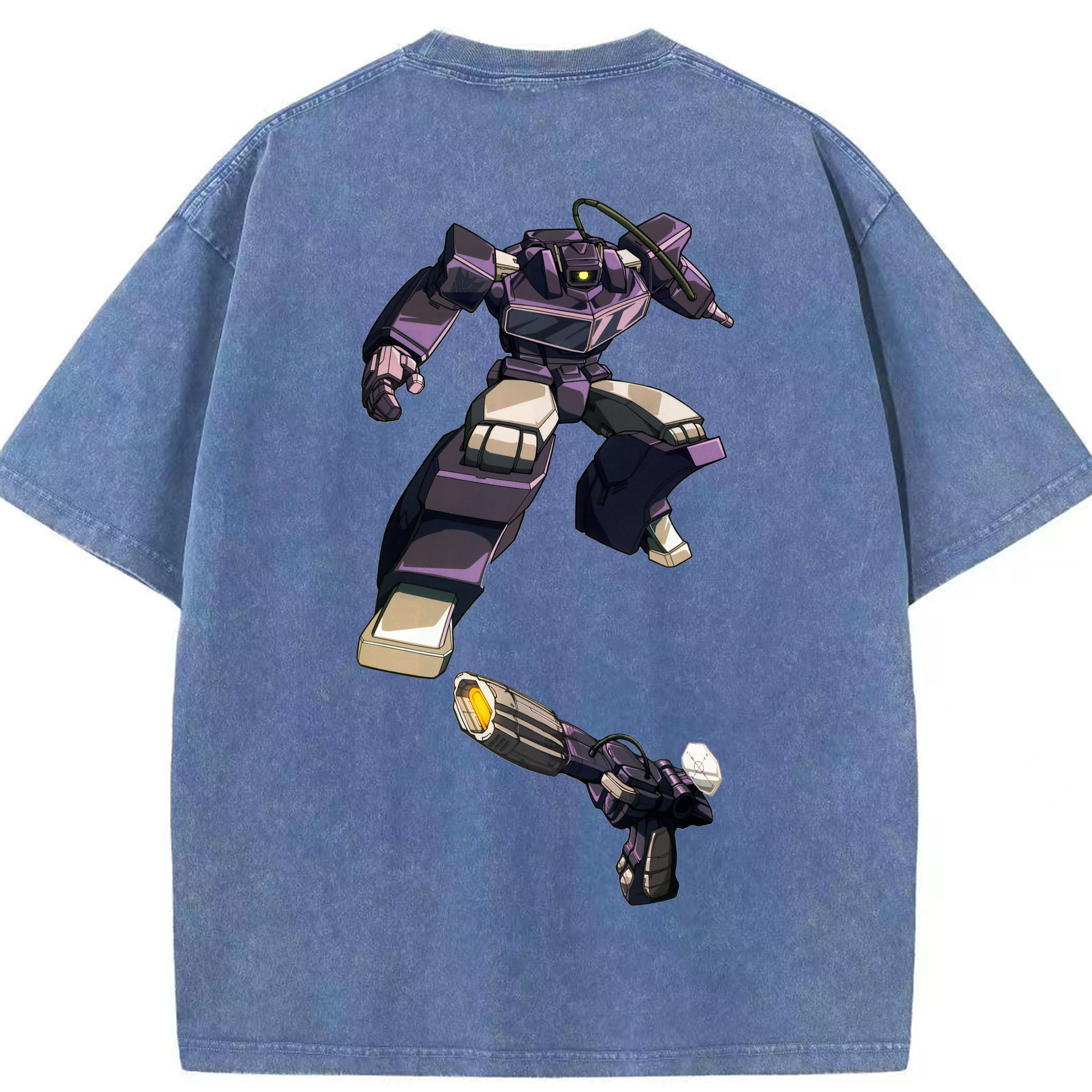 （画像用）  綿100% ヴィンテージ風 半袖Tシャツ（背面プリント）