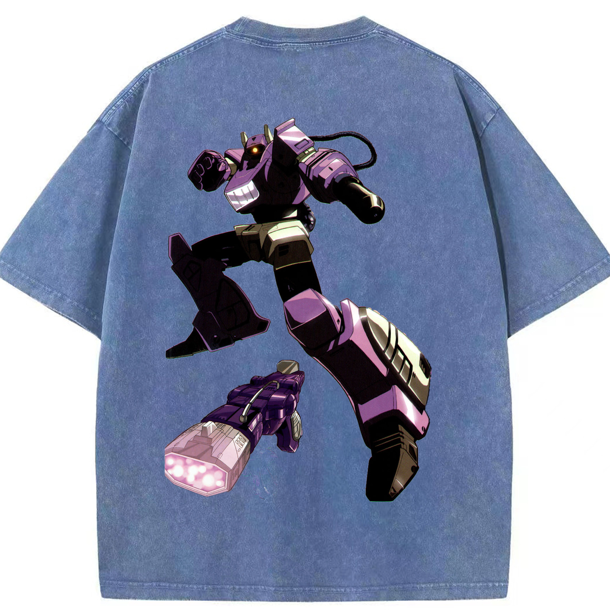 （画像用）  綿100% ヴィンテージ風 半袖Tシャツ（背面プリント）