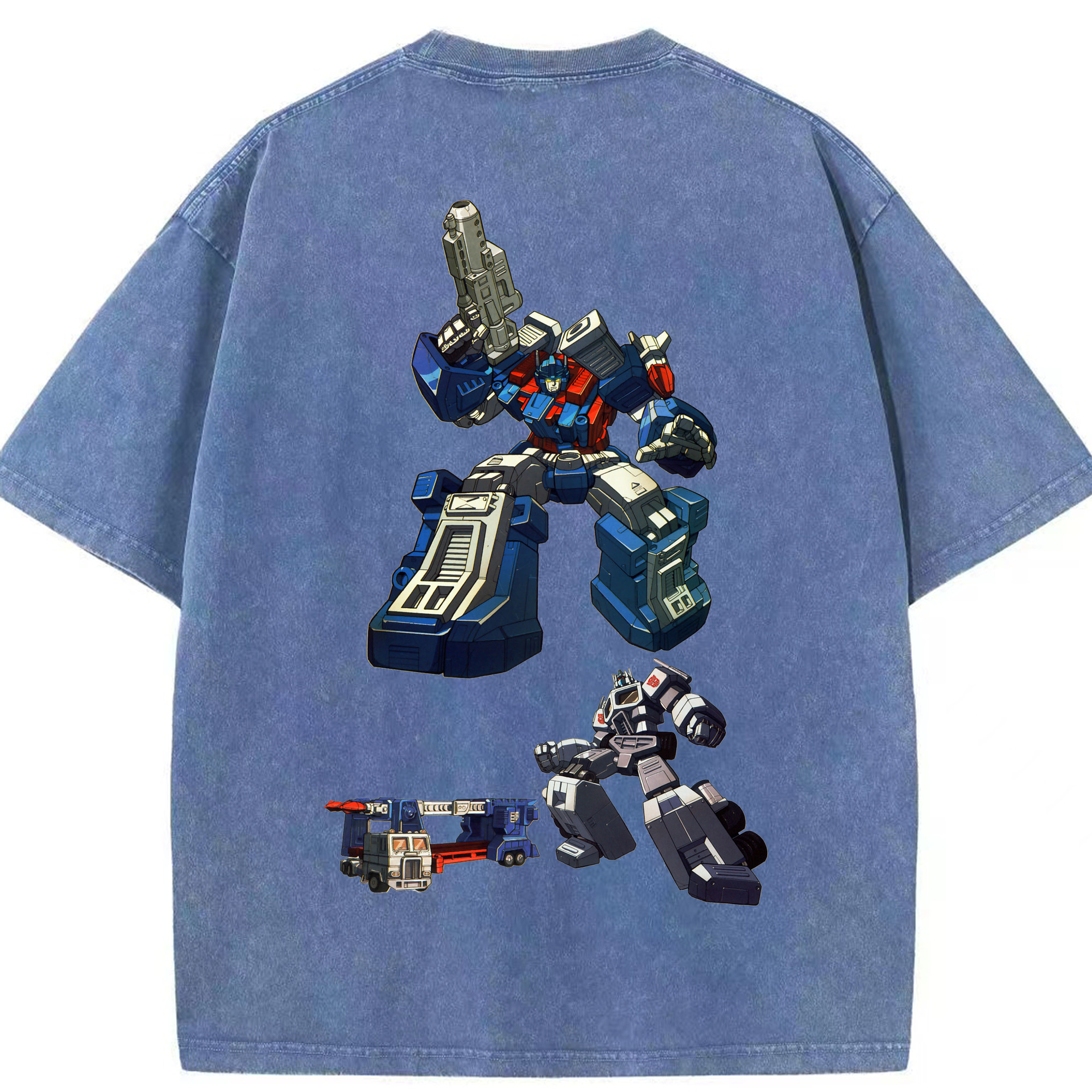 （画像用）  綿100% ヴィンテージ風 半袖Tシャツ（背面プリント）
