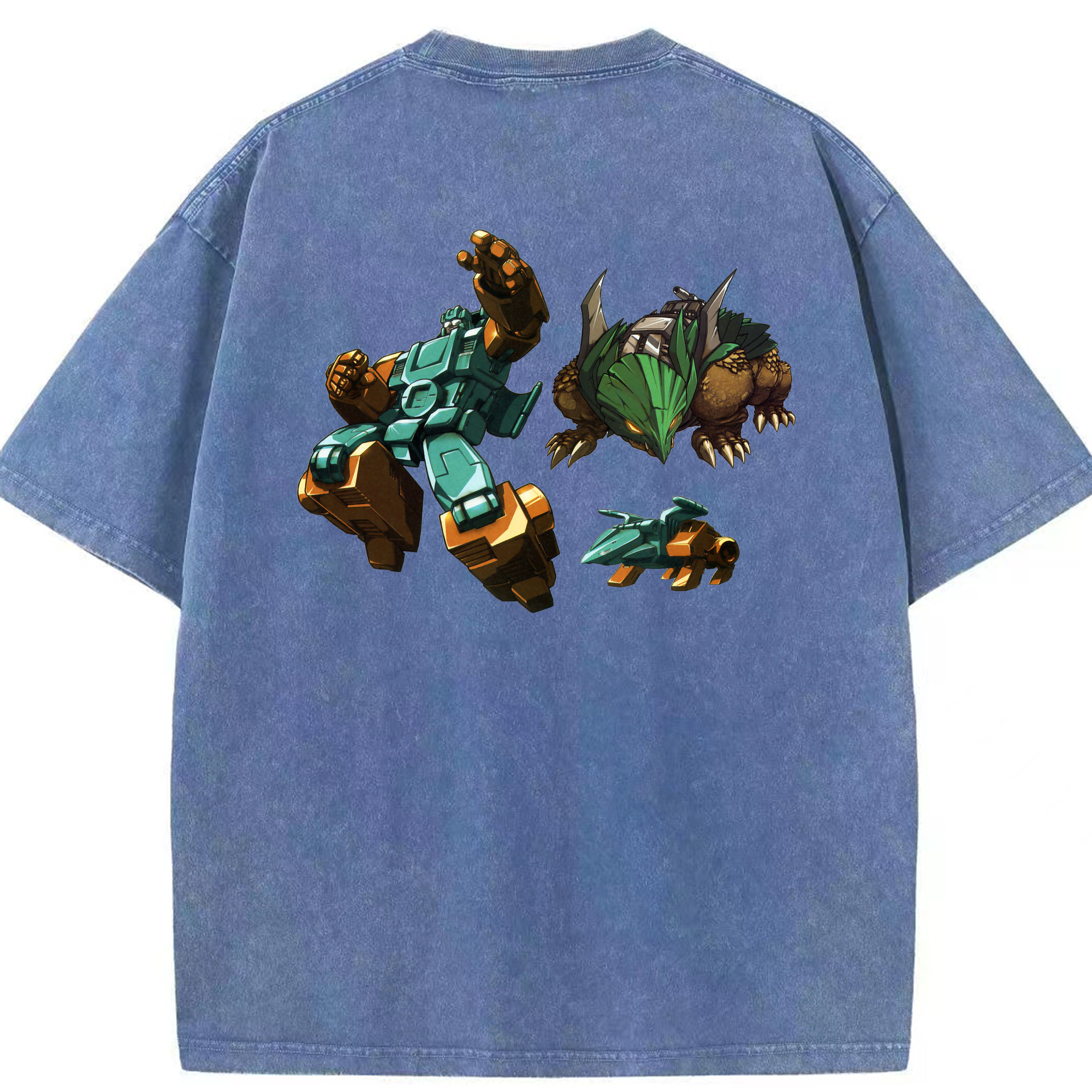 （画像用）  綿100% ヴィンテージ風 半袖Tシャツ（背面プリント）