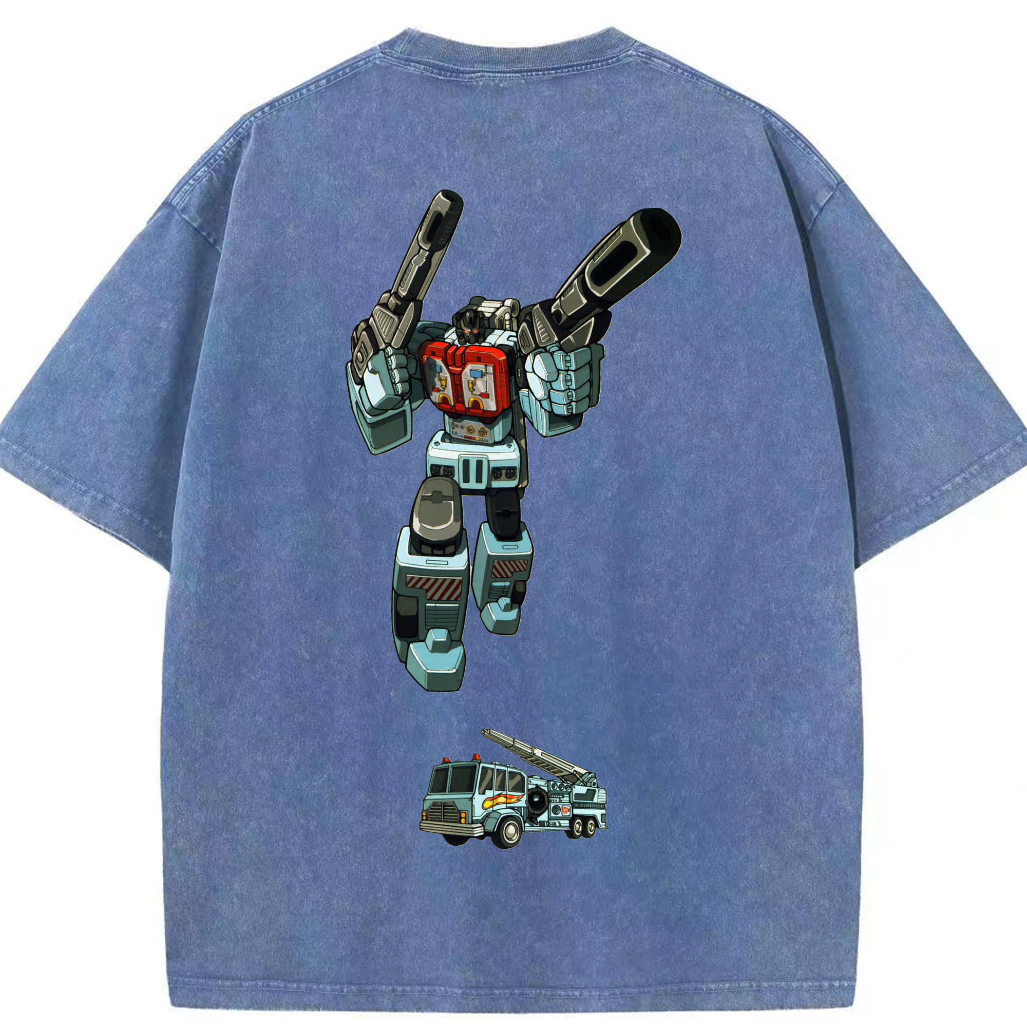 （画像用）  綿100% ヴィンテージ風 半袖Tシャツ（背面プリント）