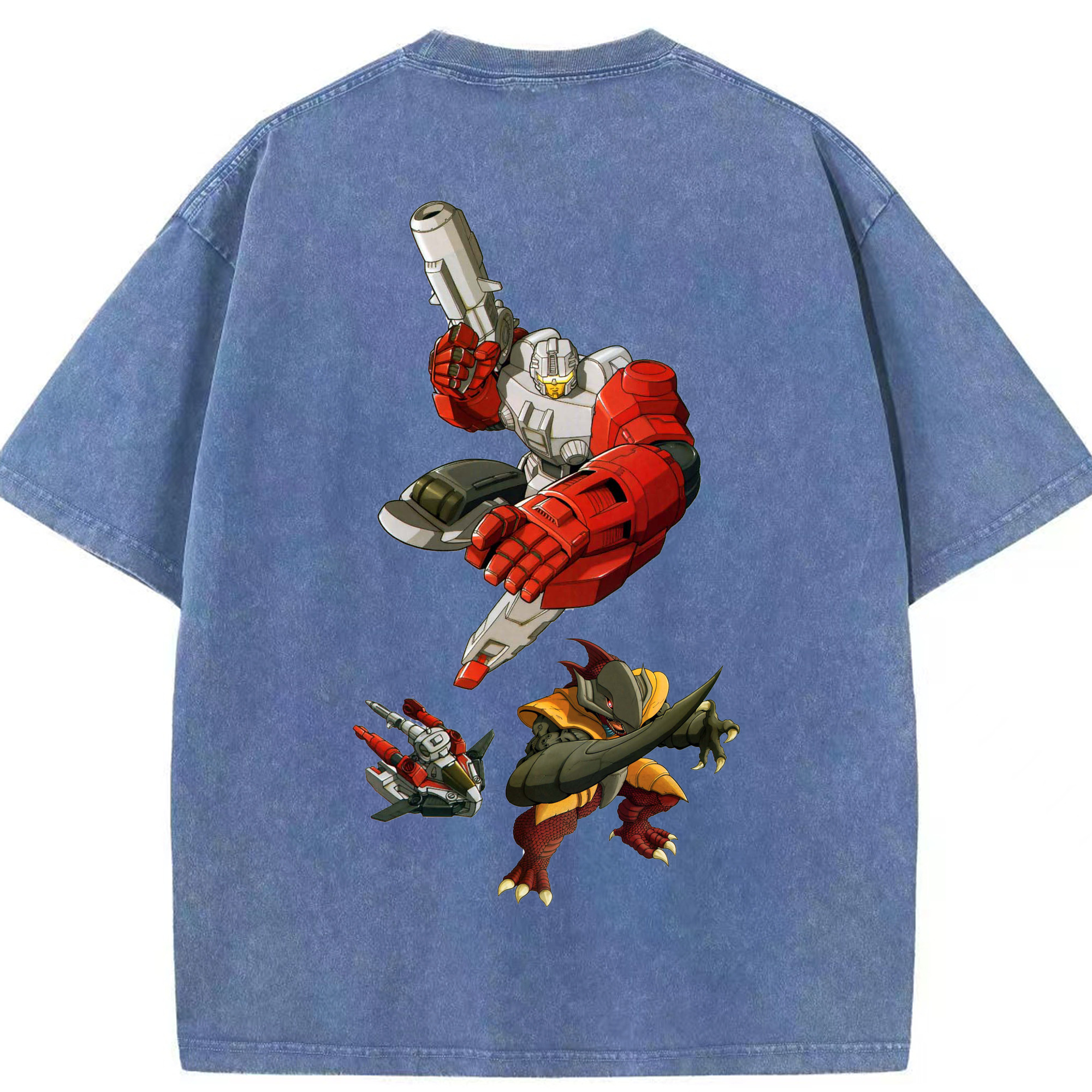 （画像用）  綿100% ヴィンテージ風 半袖Tシャツ（背面プリント）