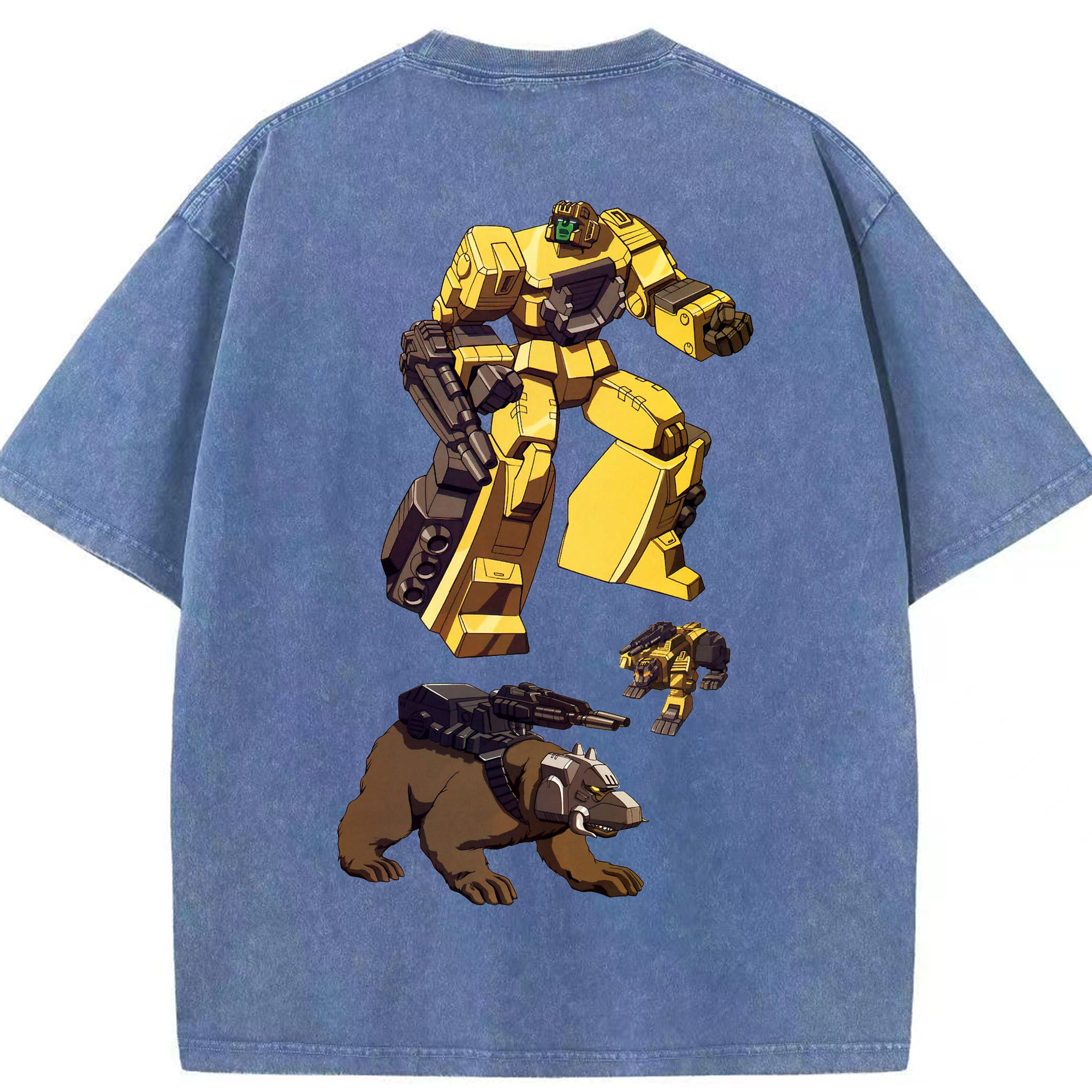 （画像用）  綿100% ヴィンテージ風 半袖Tシャツ（背面プリント）