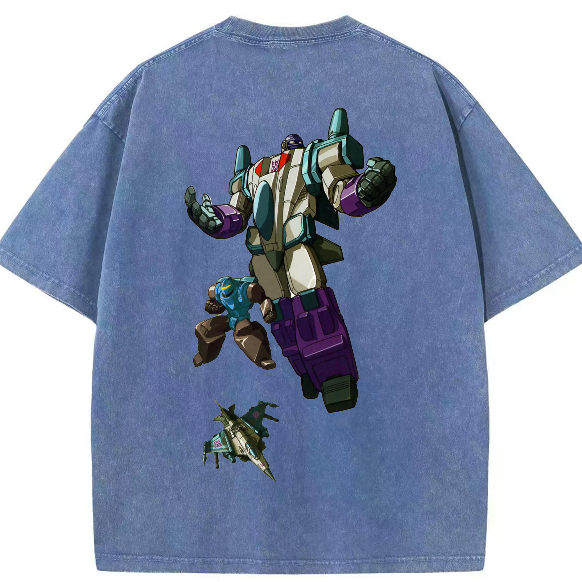 （画像用）  綿100% ヴィンテージ風 半袖Tシャツ（背面プリント）