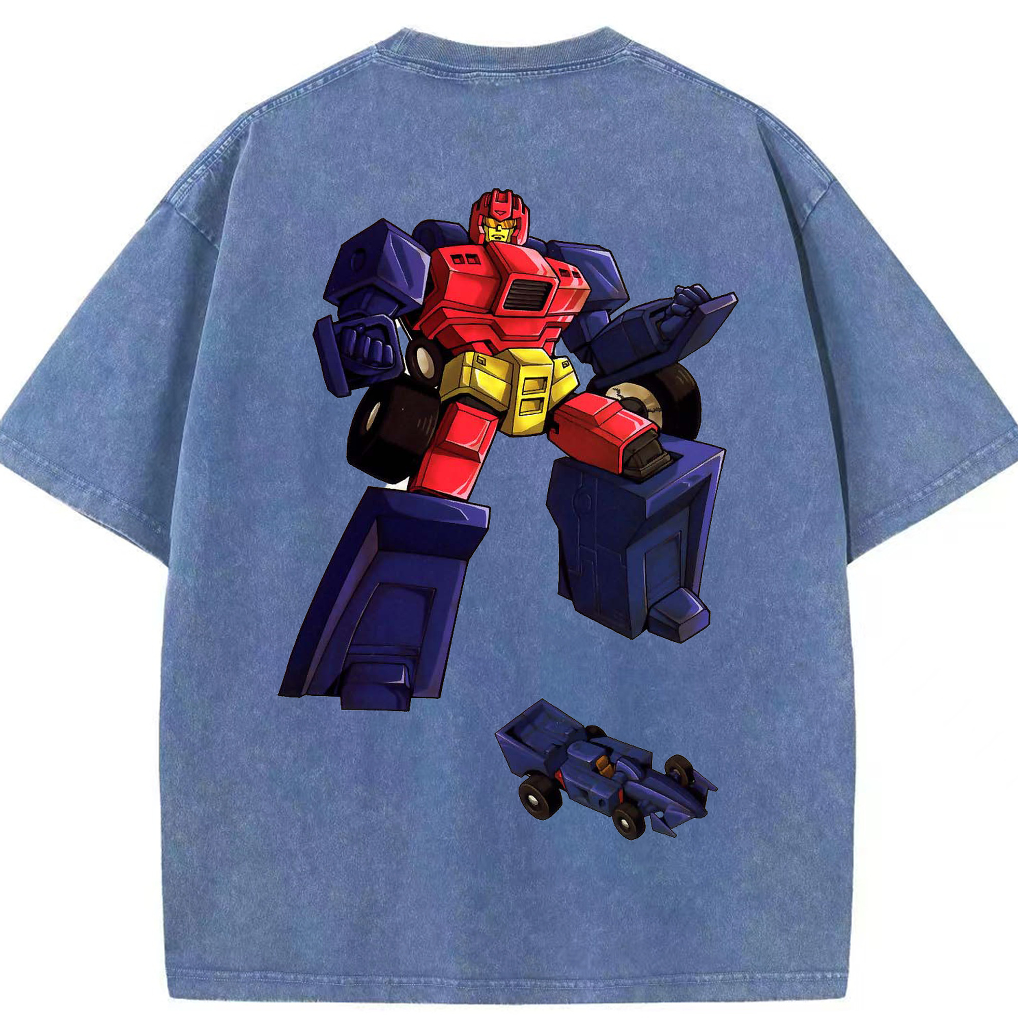 （画像用）  綿100% ヴィンテージ風 半袖Tシャツ（背面プリント）