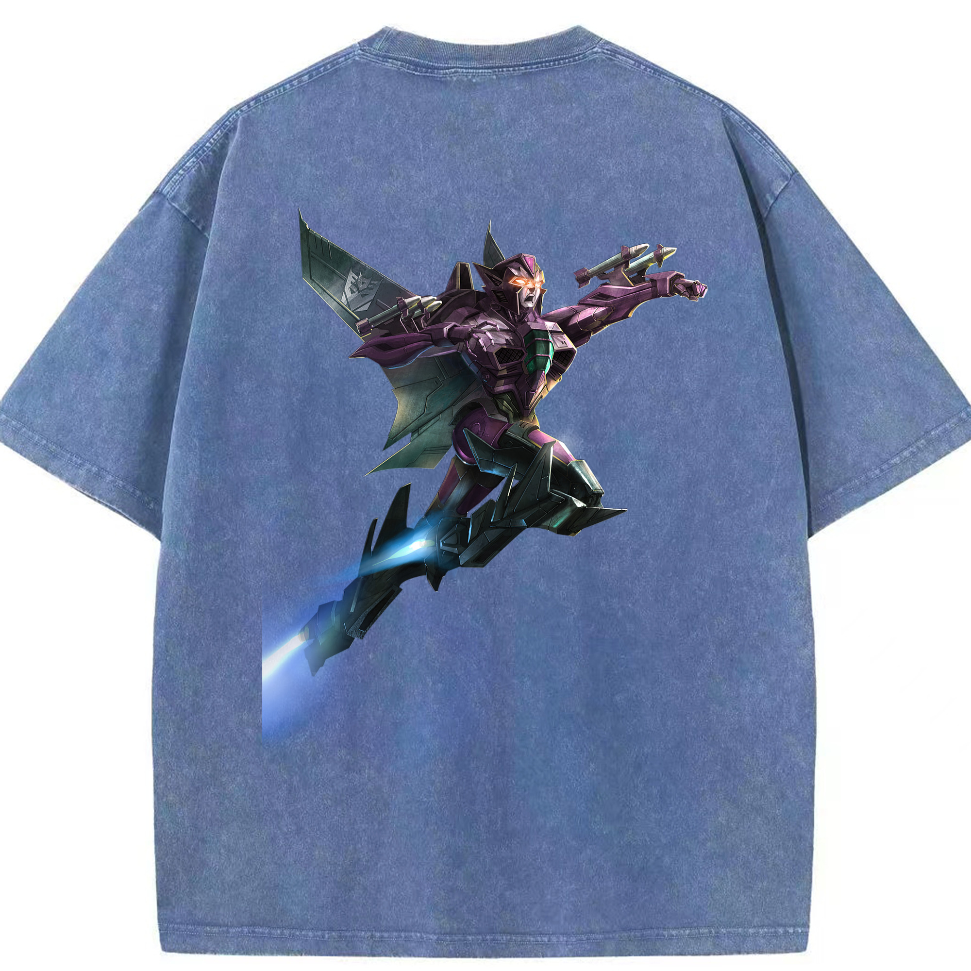 （画像用）  綿100% ヴィンテージ風 半袖Tシャツ（背面プリント）