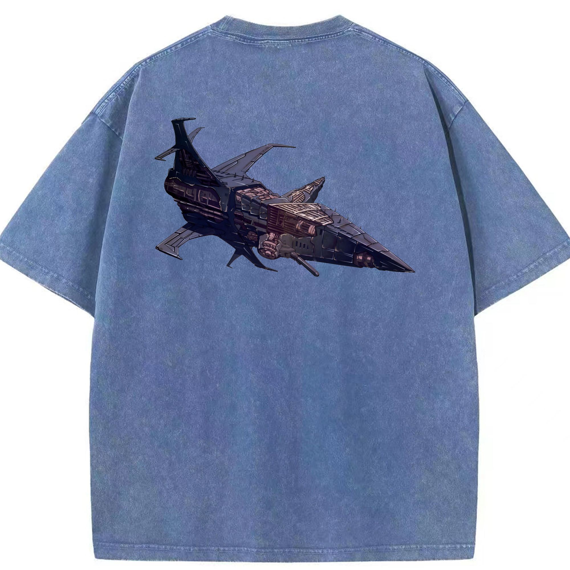 （画像用）  綿100% ヴィンテージ風 半袖Tシャツ（背面プリント）