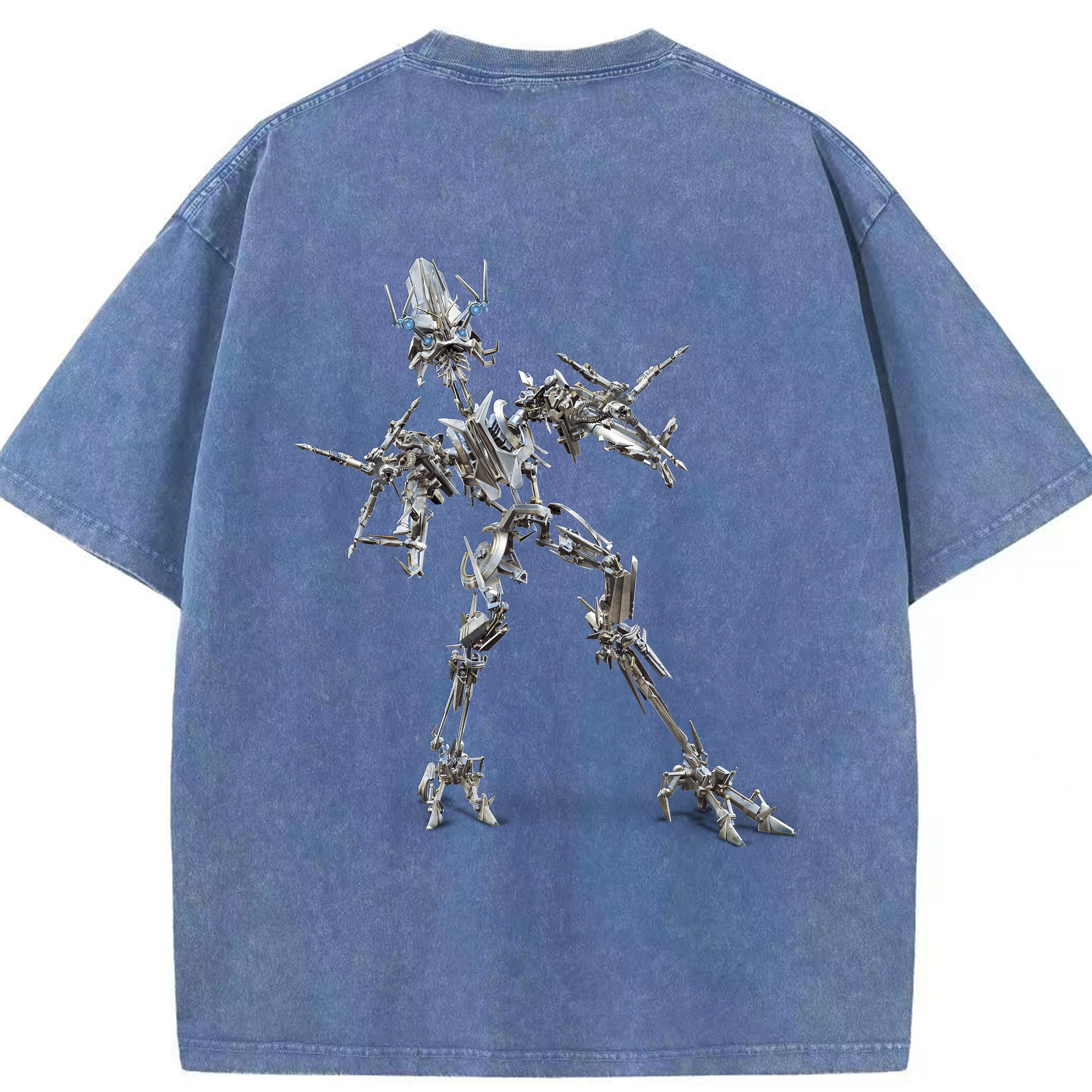 （画像用）  綿100% ヴィンテージ風 半袖Tシャツ（背面プリント）