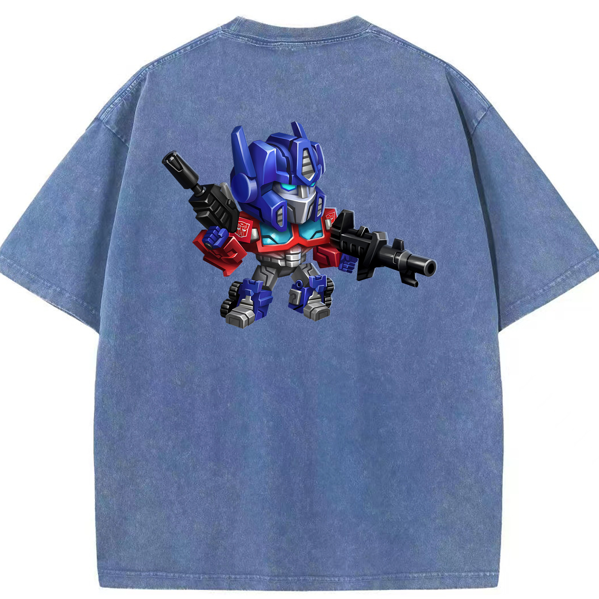（画像用）  綿100% ヴィンテージ風 半袖Tシャツ（背面プリント）