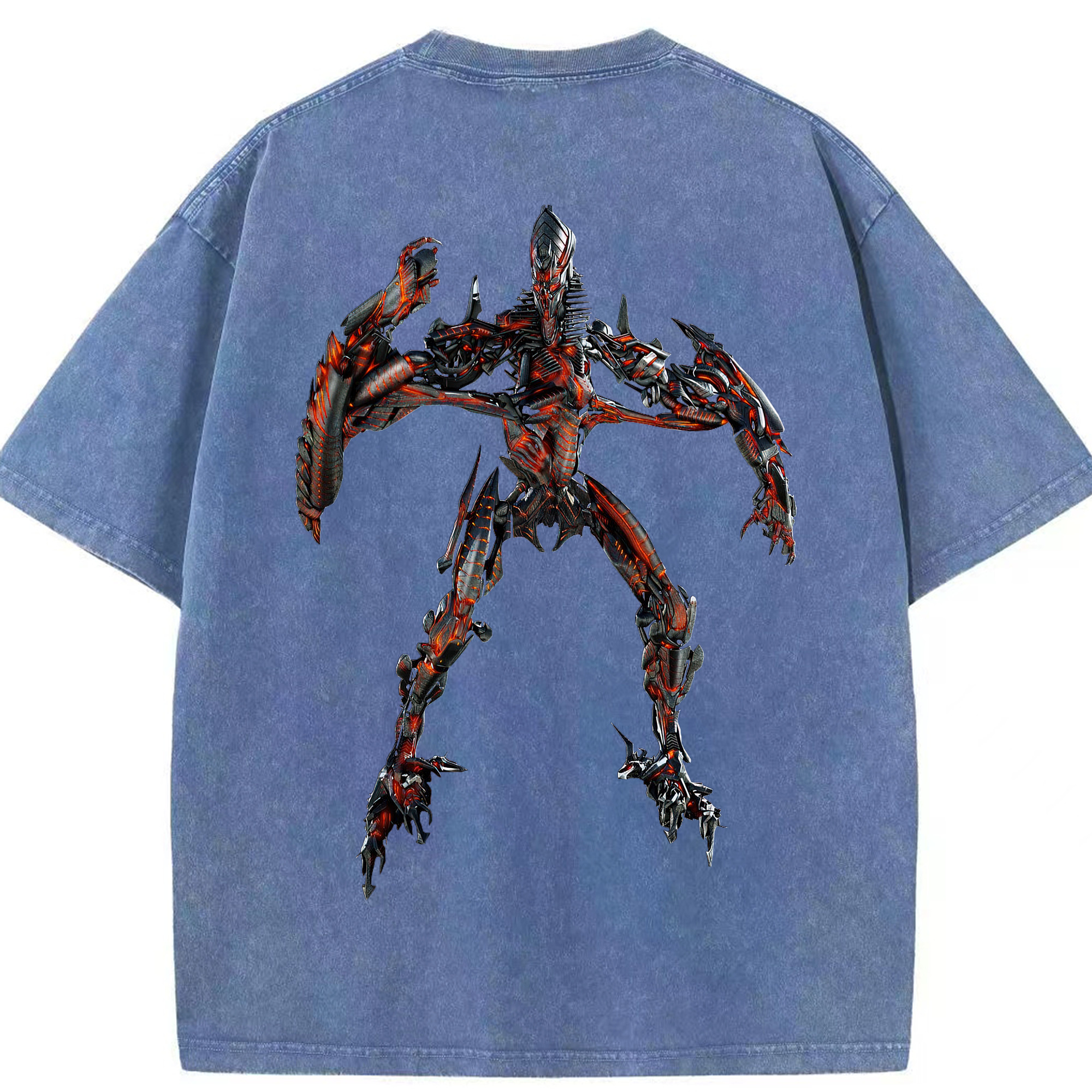 （画像用）  綿100% ヴィンテージ風 半袖Tシャツ（背面プリント）