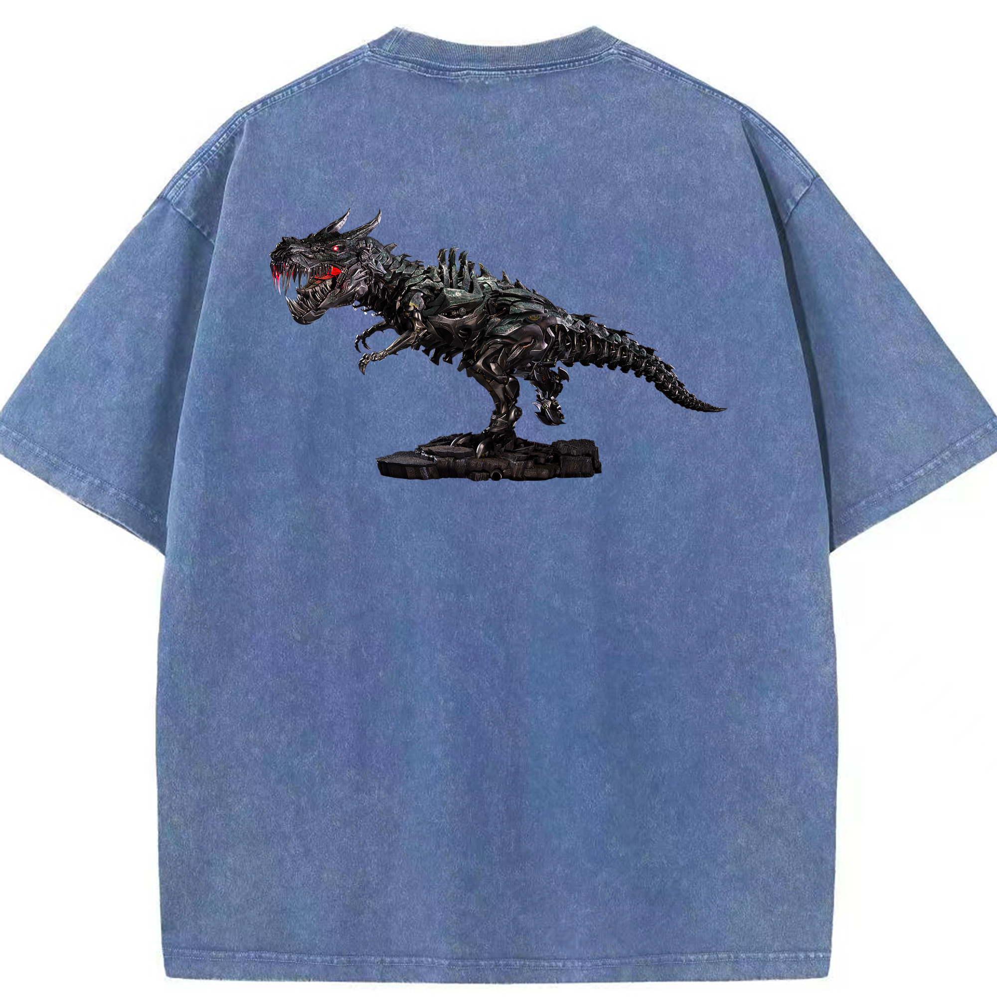 （画像用）  綿100% ヴィンテージ風 半袖Tシャツ（背面プリント）