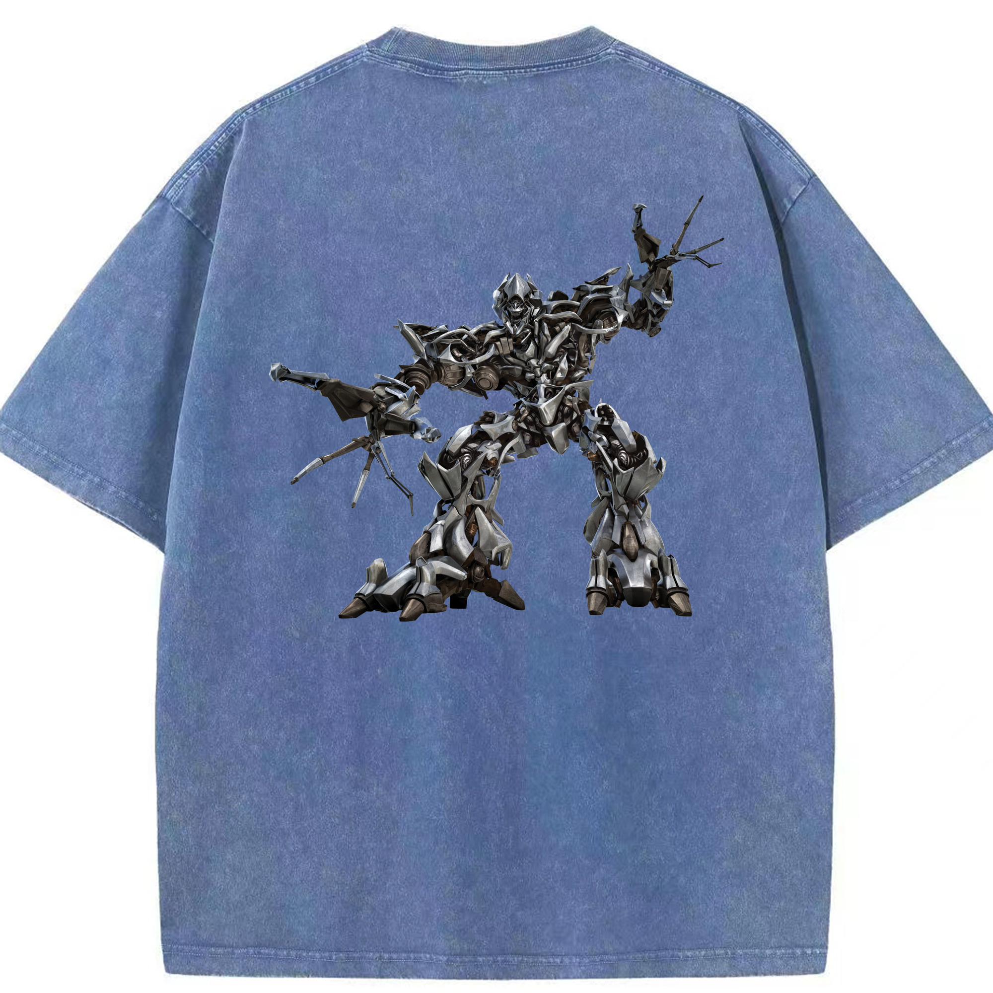 （画像用）  綿100% ヴィンテージ風 半袖Tシャツ（背面プリント）