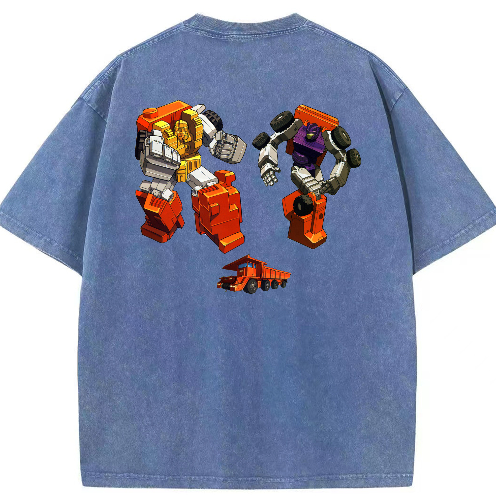 （画像用）  綿100% ヴィンテージ風 半袖Tシャツ（背面プリント）