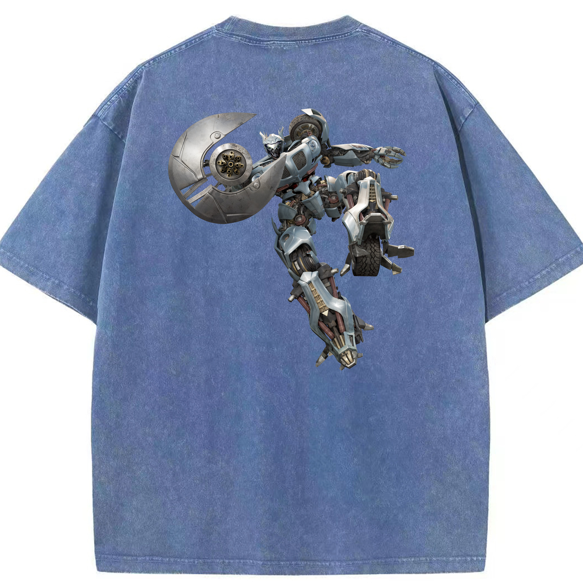 （画像用）  綿100% ヴィンテージ風 半袖Tシャツ（背面プリント）