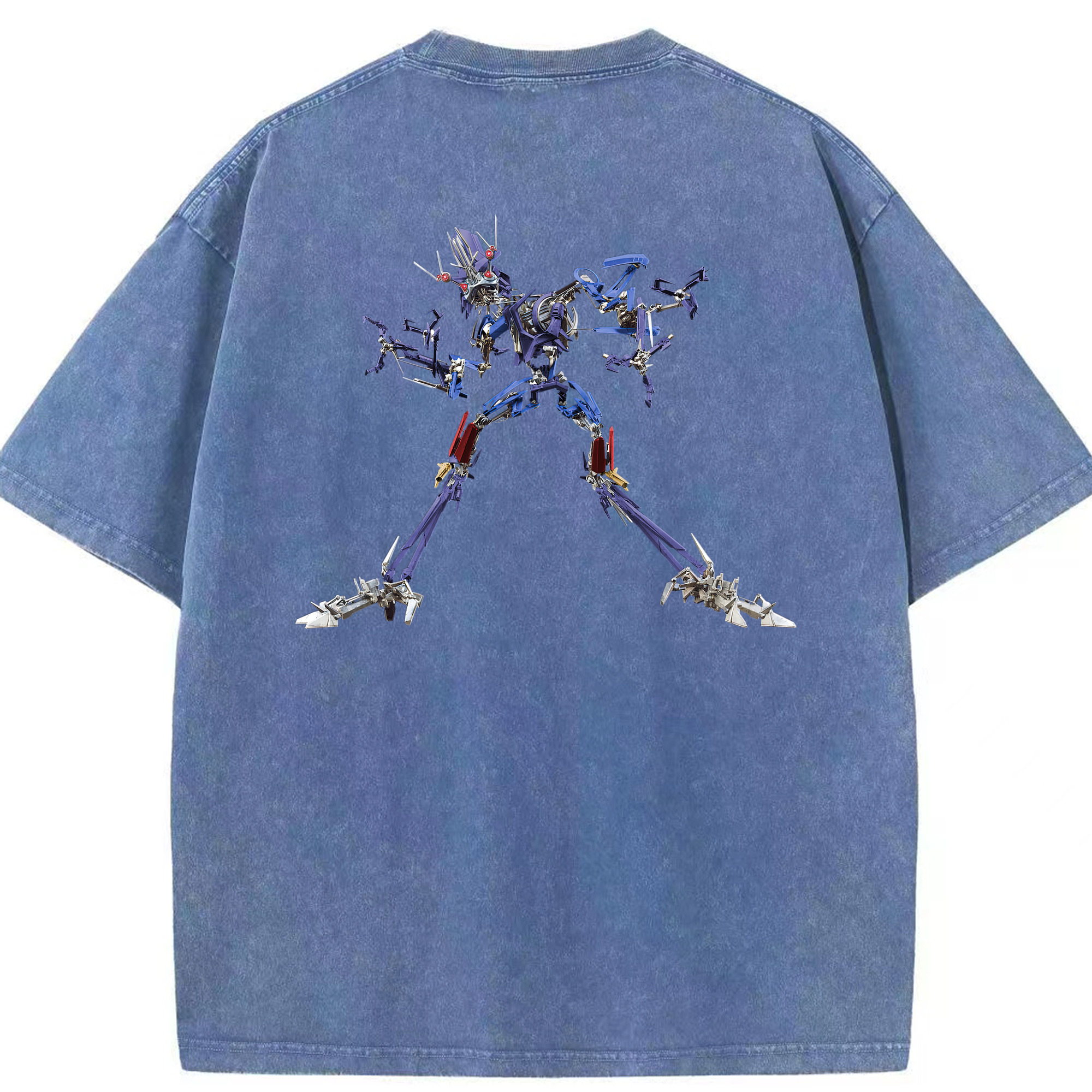 （画像用）  綿100% ヴィンテージ風 半袖Tシャツ（背面プリント）