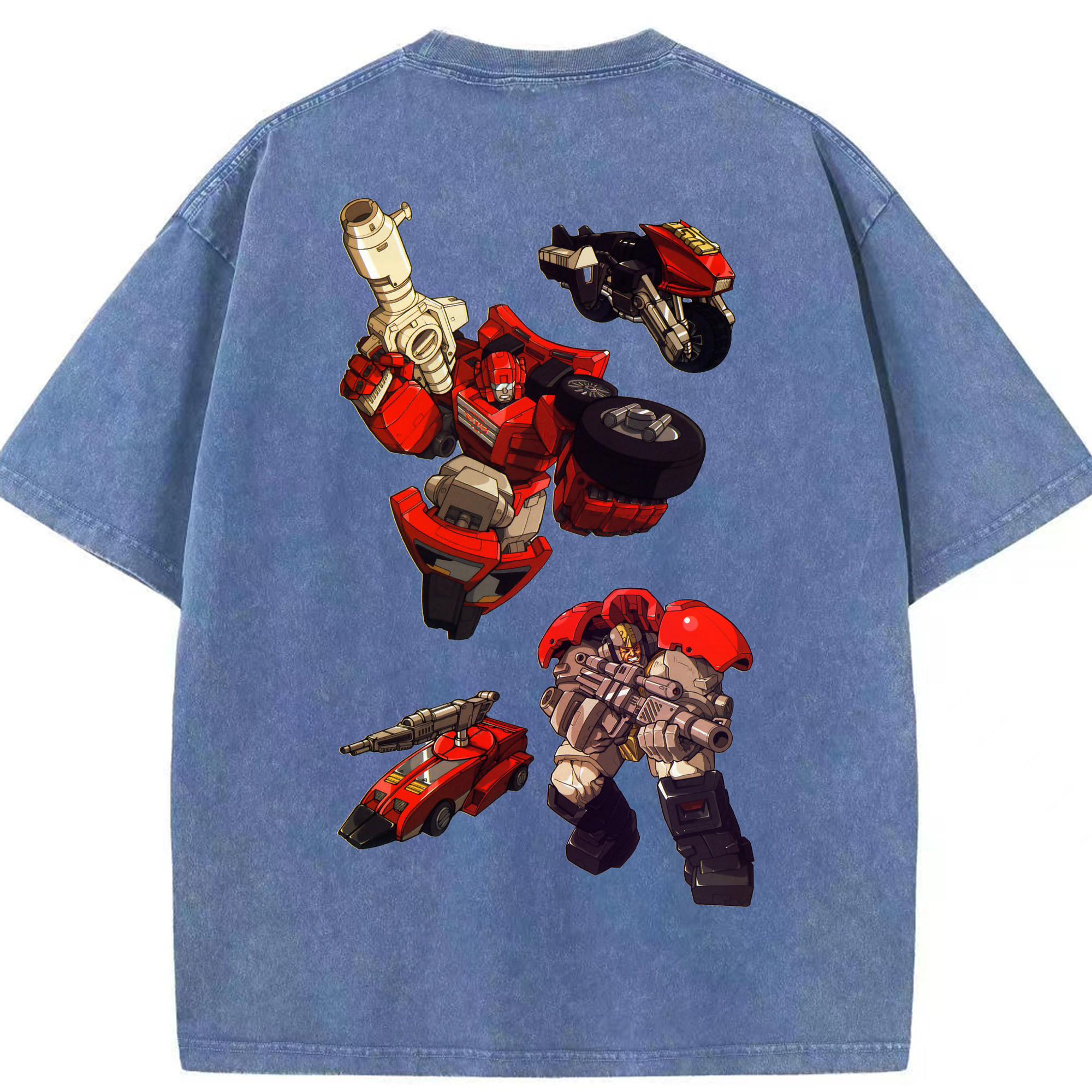 （画像用）  綿100% ヴィンテージ風 半袖Tシャツ（背面プリント）