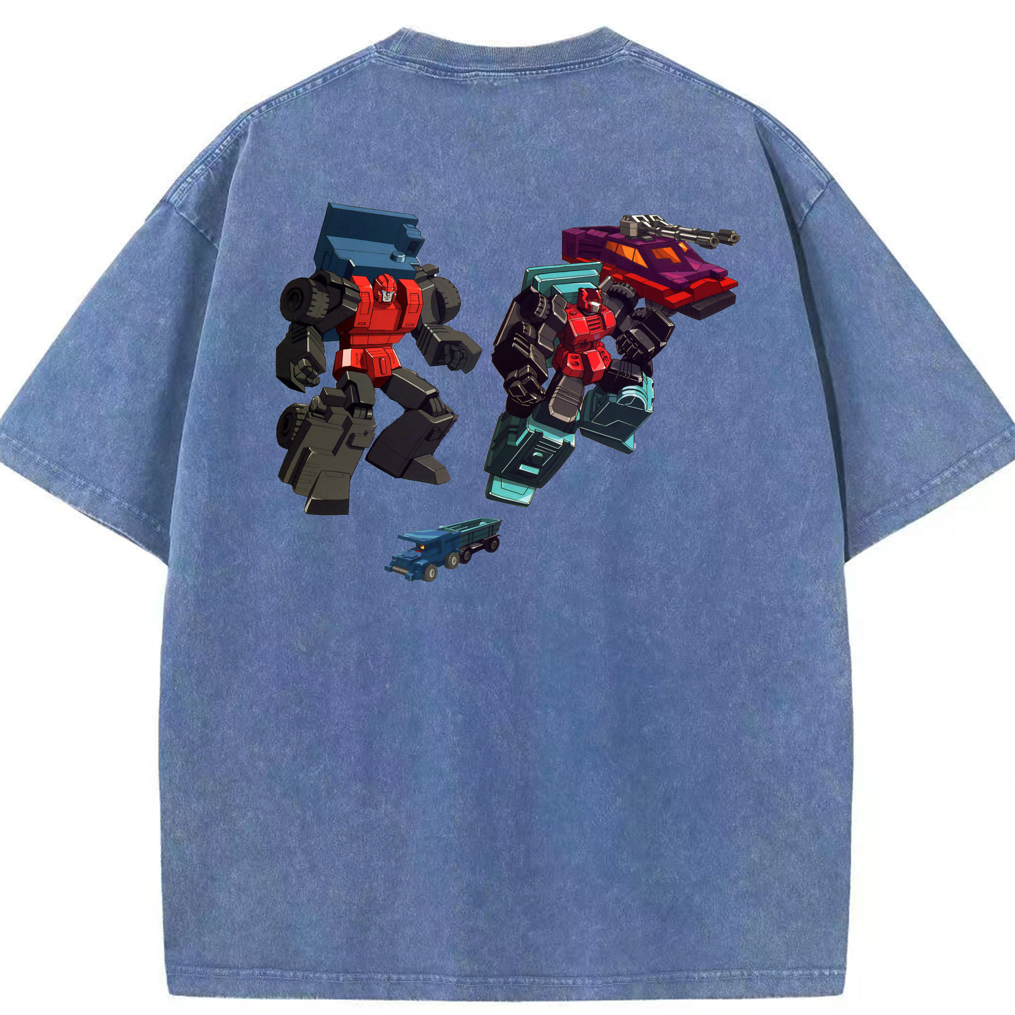 （画像用）  綿100% ヴィンテージ風 半袖Tシャツ（背面プリント）