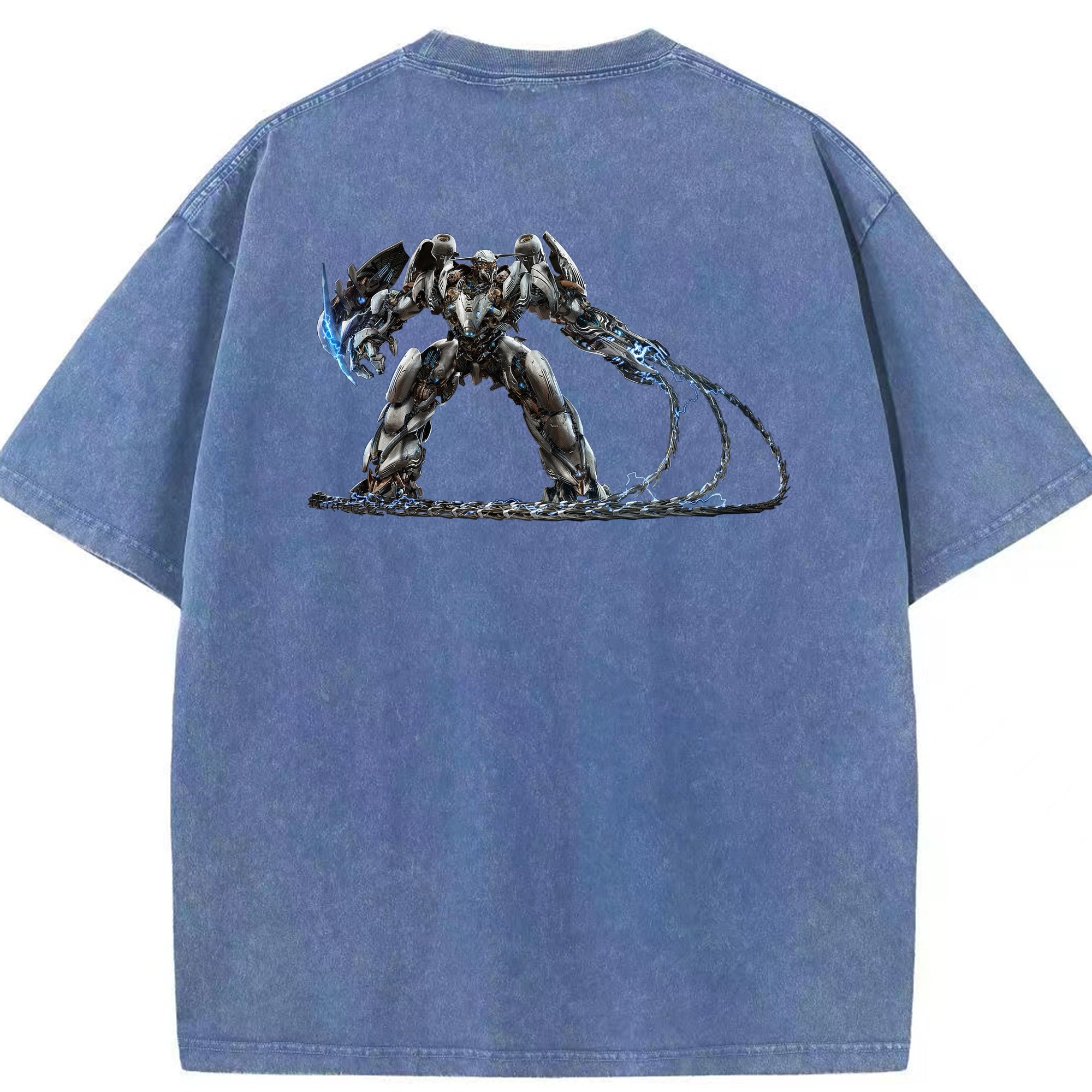 （画像用）  綿100% ヴィンテージ風 半袖Tシャツ（背面プリント）