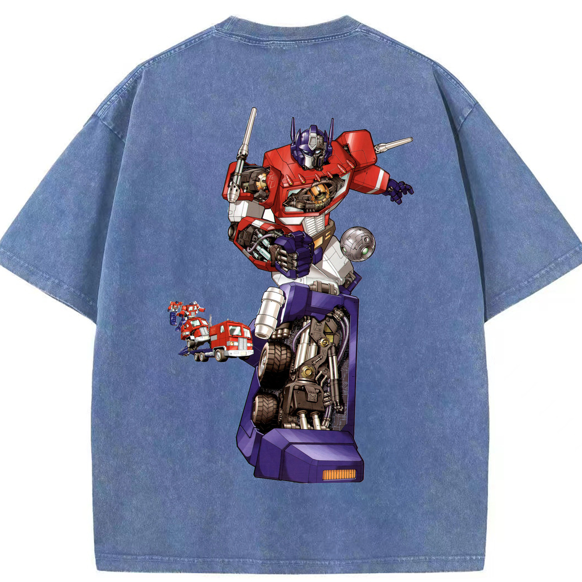 （画像用）  綿100% ヴィンテージ風 半袖Tシャツ（背面プリント）