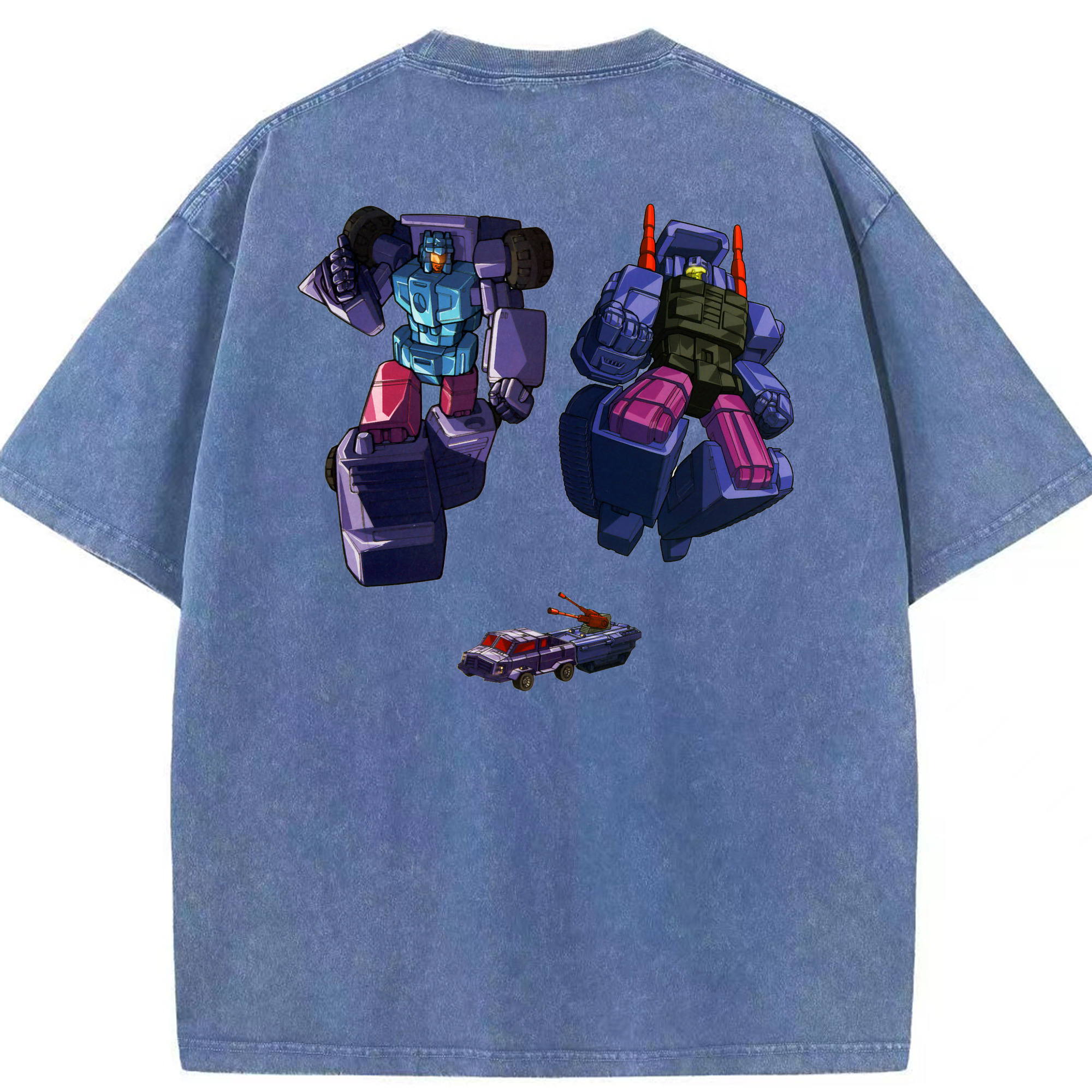 （画像用）  綿100% ヴィンテージ風 半袖Tシャツ（背面プリント）