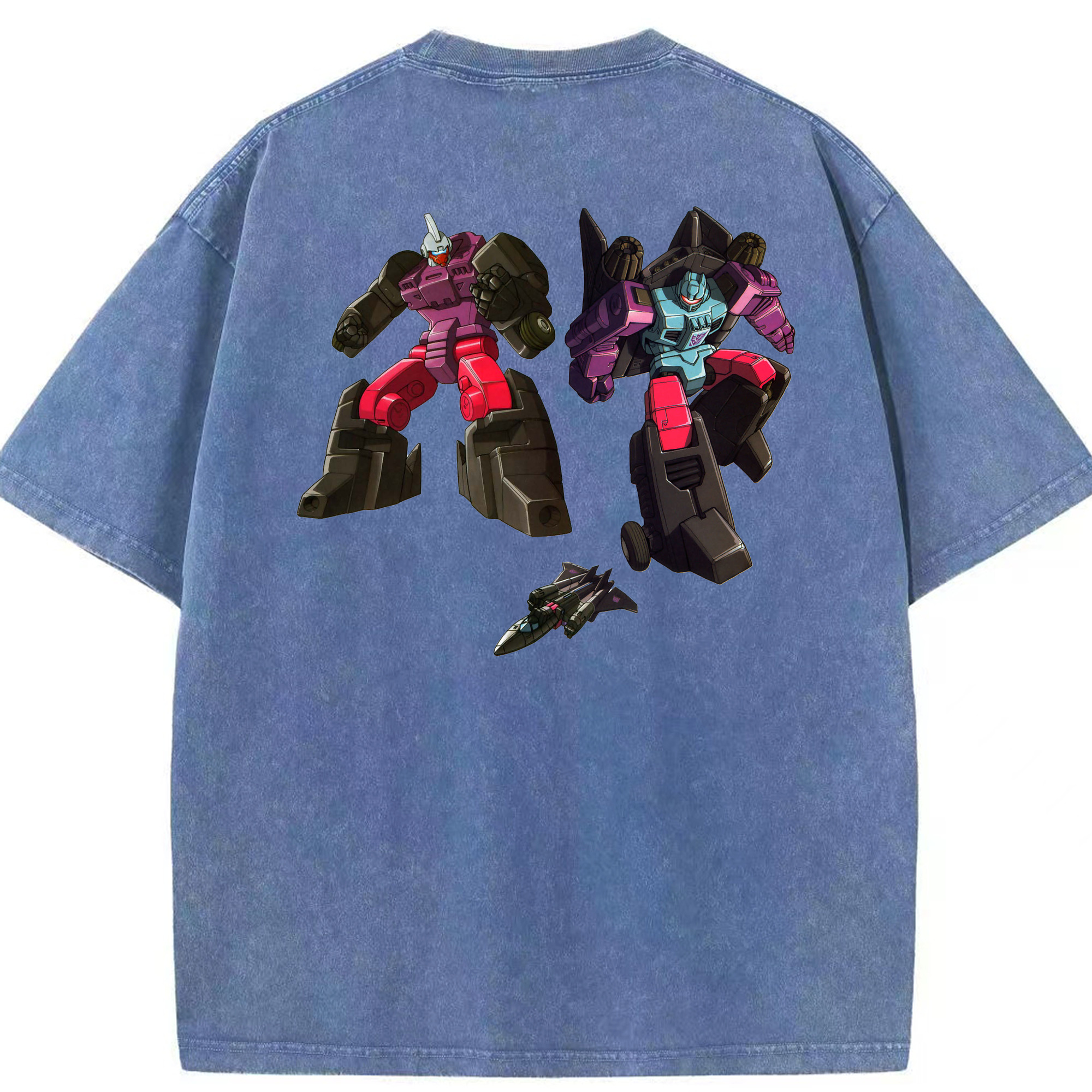 （画像用）  綿100% ヴィンテージ風 半袖Tシャツ（背面プリント）
