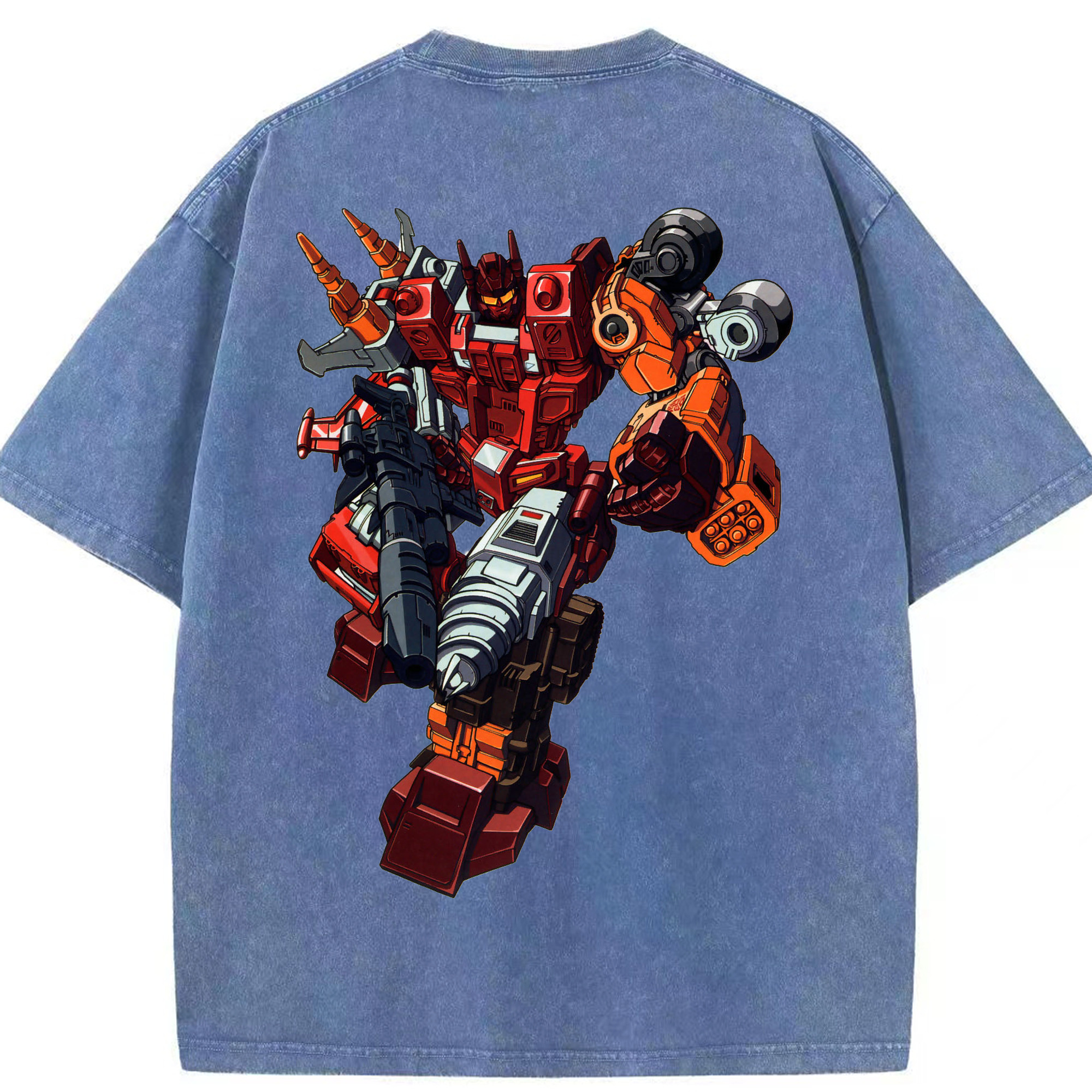 （画像用）  綿100% ヴィンテージ風 半袖Tシャツ（背面プリント）