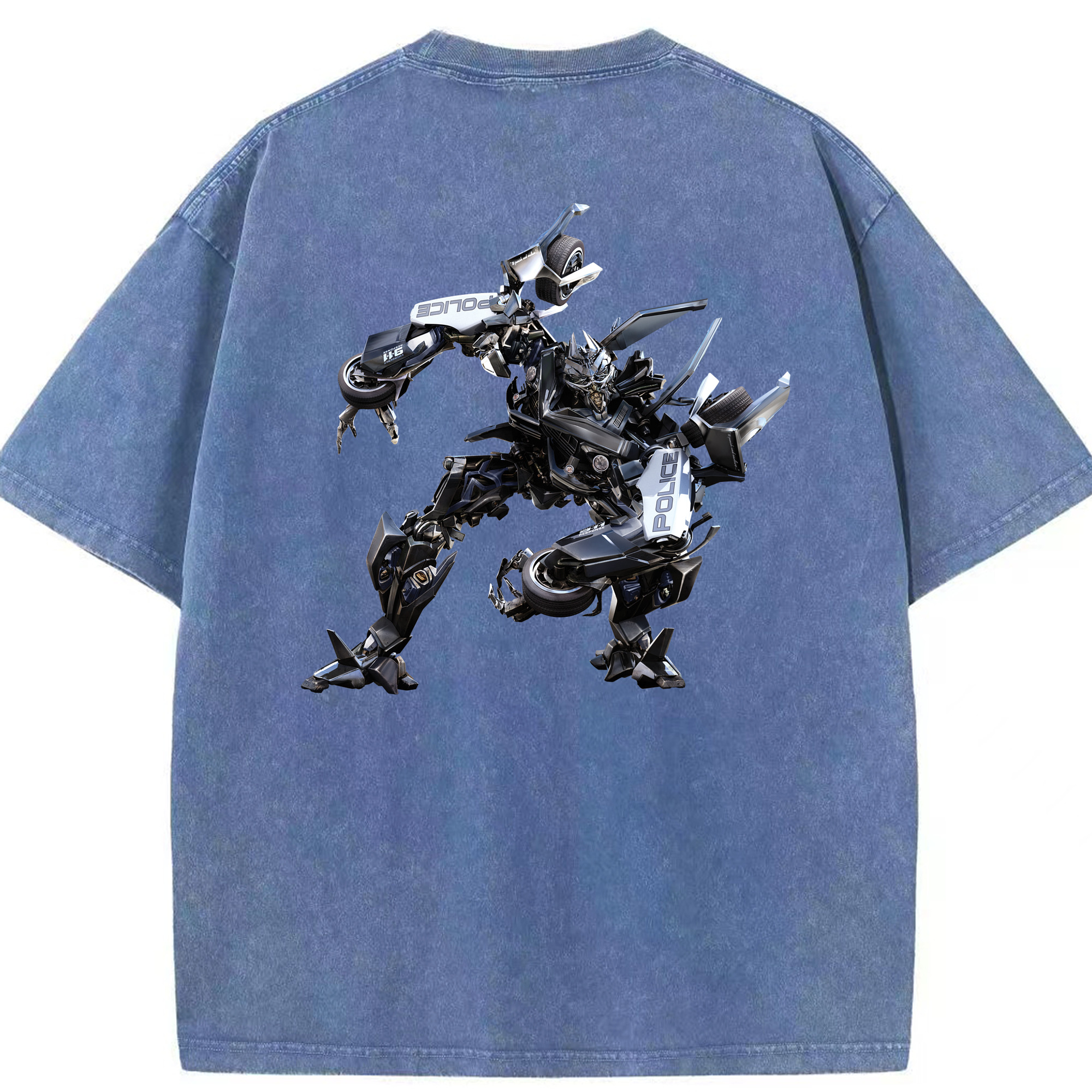 （画像用）  綿100% ヴィンテージ風 半袖Tシャツ（背面プリント）