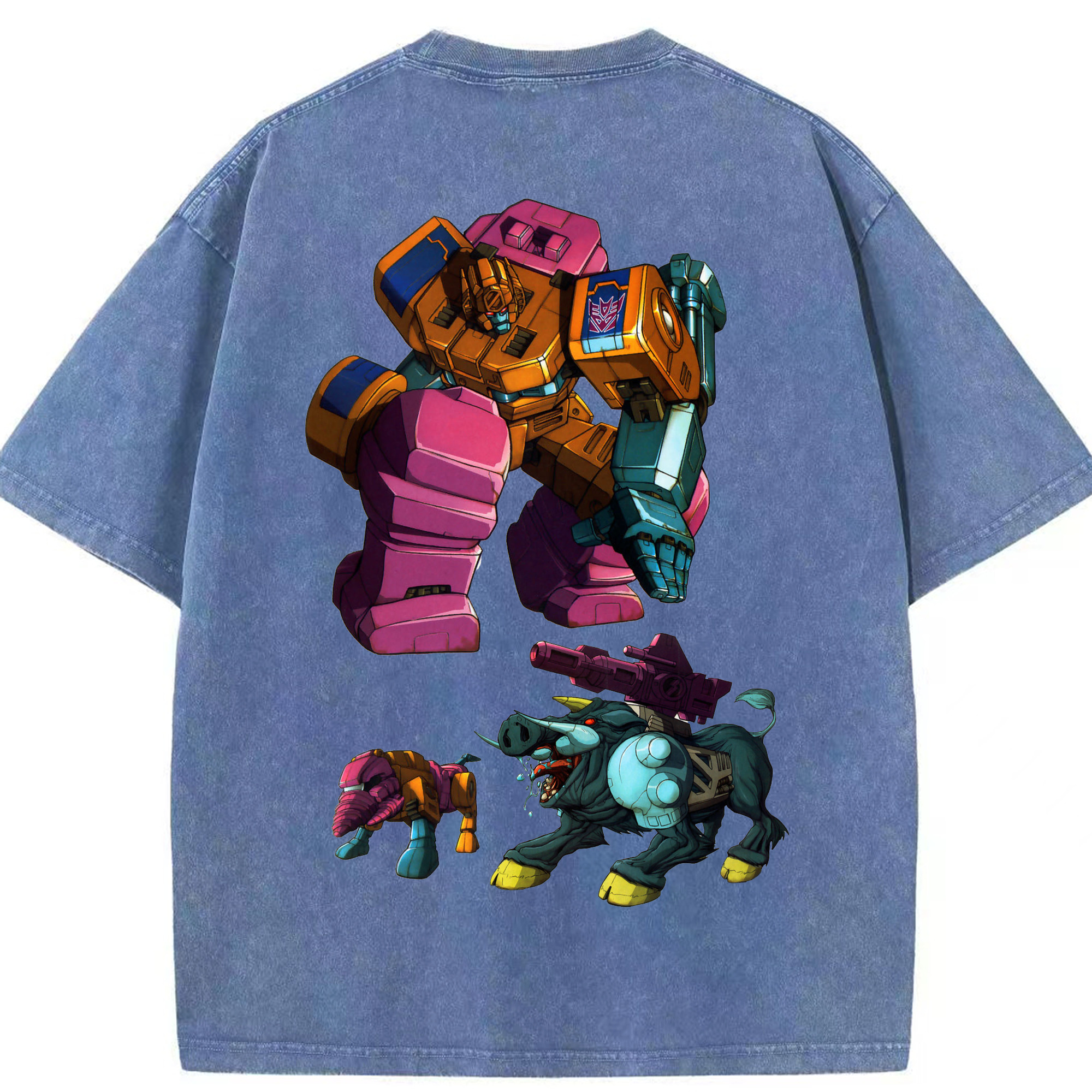 （画像用）  綿100% ヴィンテージ風 半袖Tシャツ（背面プリント）