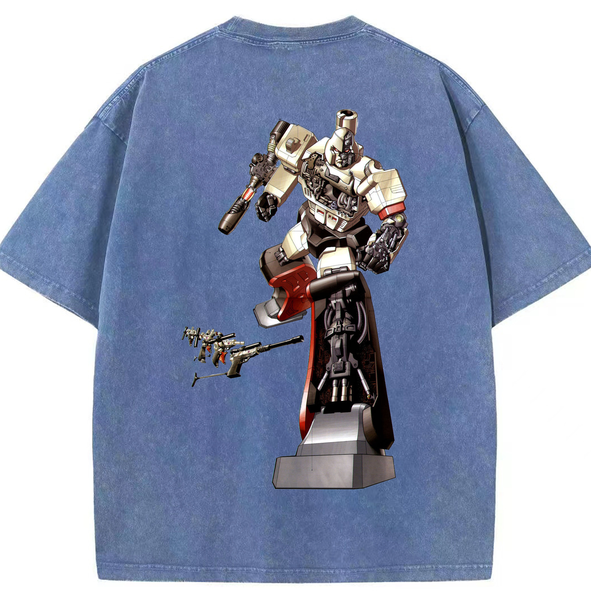 （画像用）  綿100% ヴィンテージ風 半袖Tシャツ（背面プリント）