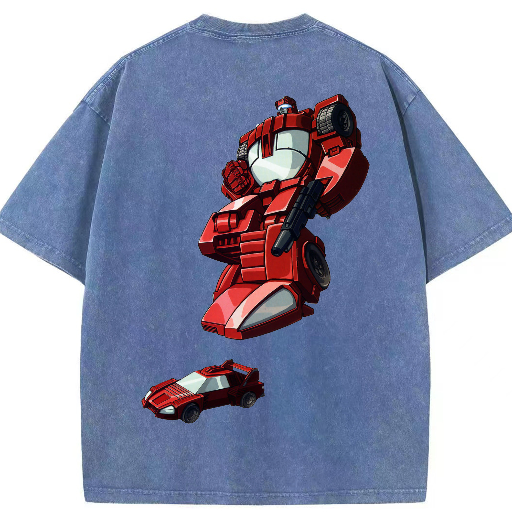 （画像用）  綿100% ヴィンテージ風 半袖Tシャツ（背面プリント）