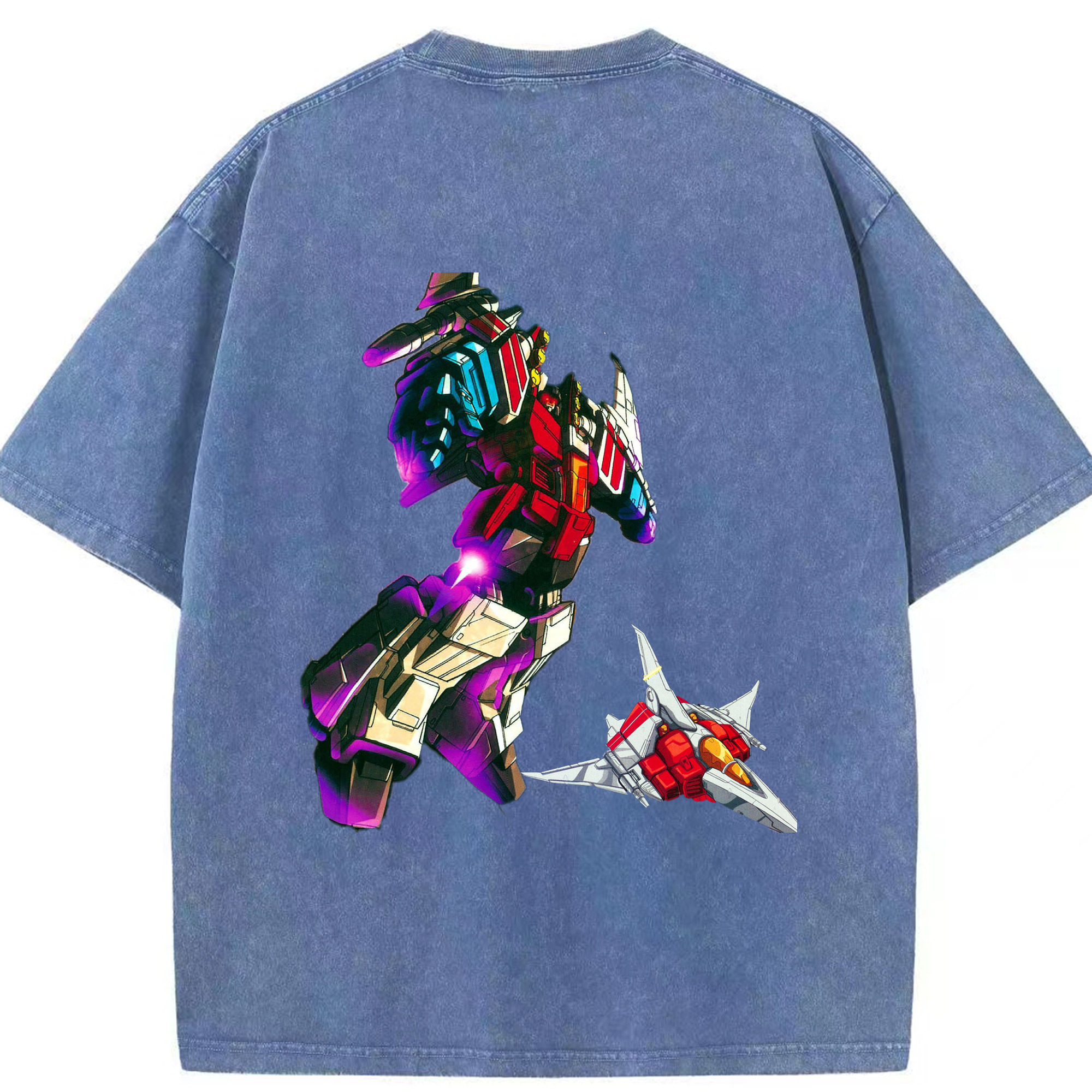 （画像用）  綿100% ヴィンテージ風 半袖Tシャツ（背面プリント）