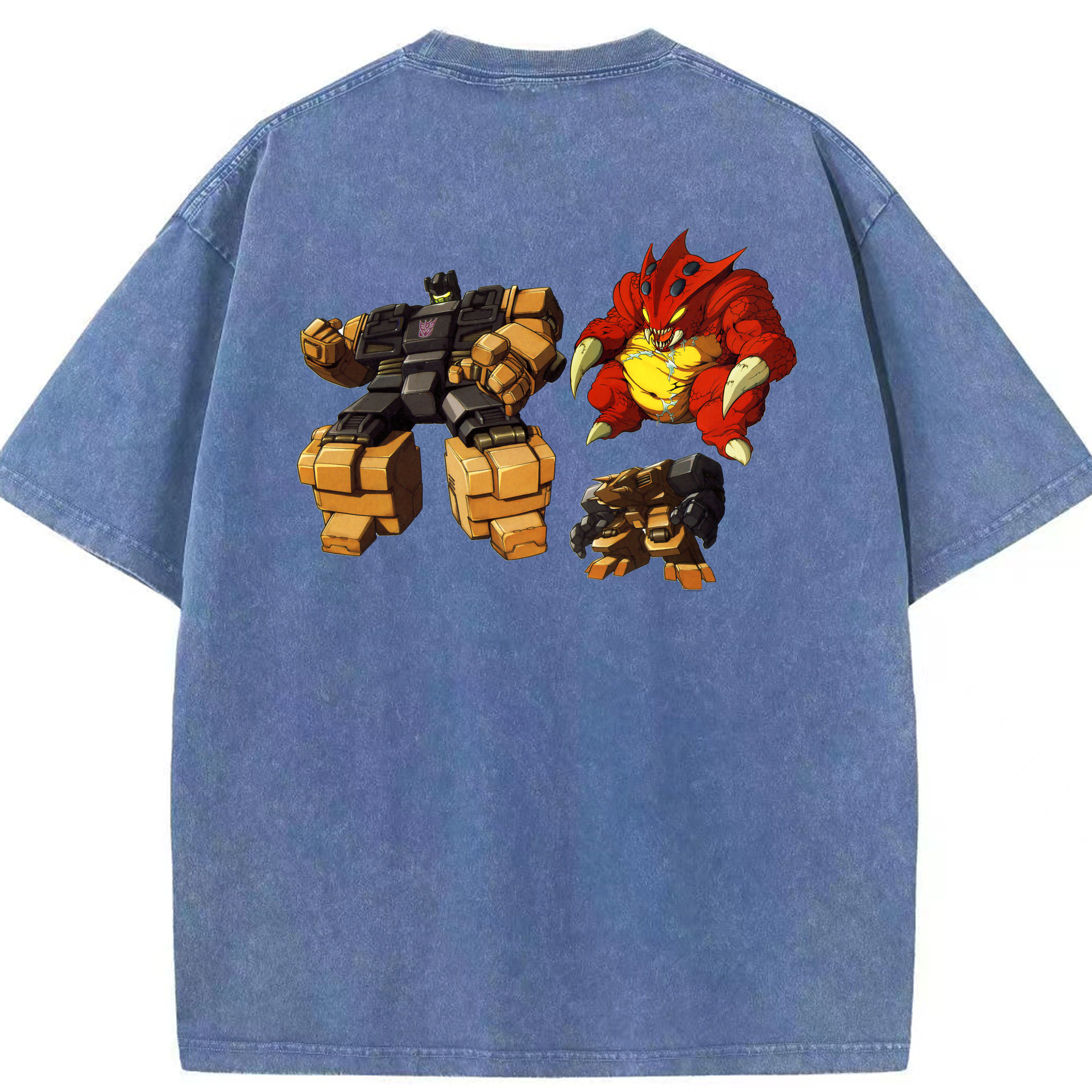 （画像用）  綿100% ヴィンテージ風 半袖Tシャツ（背面プリント）