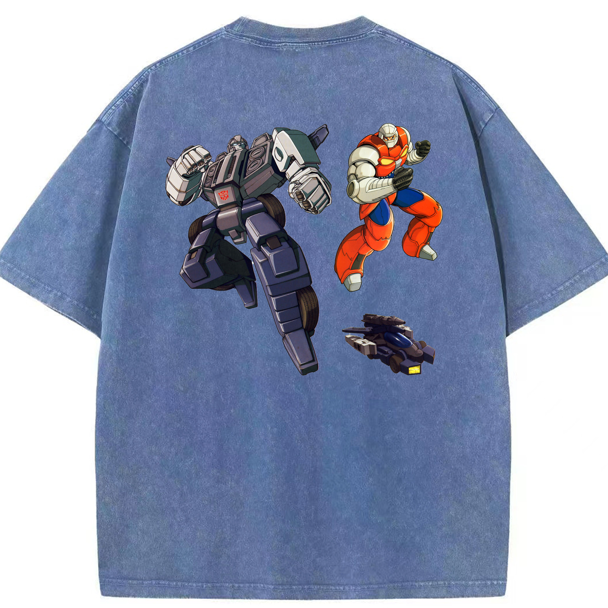 （画像用）  綿100% ヴィンテージ風 半袖Tシャツ（背面プリント）