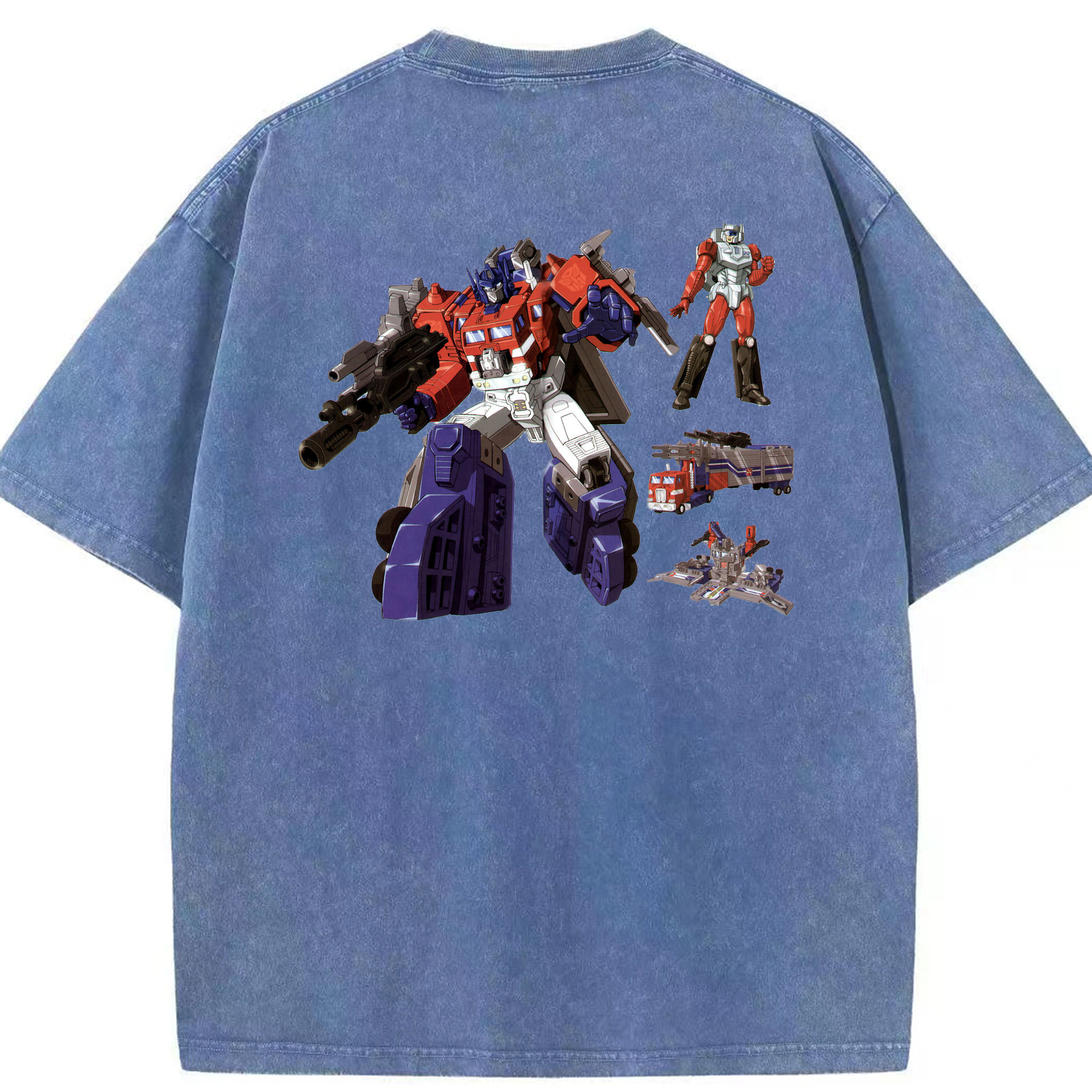 （画像用）  綿100% ヴィンテージ風 半袖Tシャツ（背面プリント）