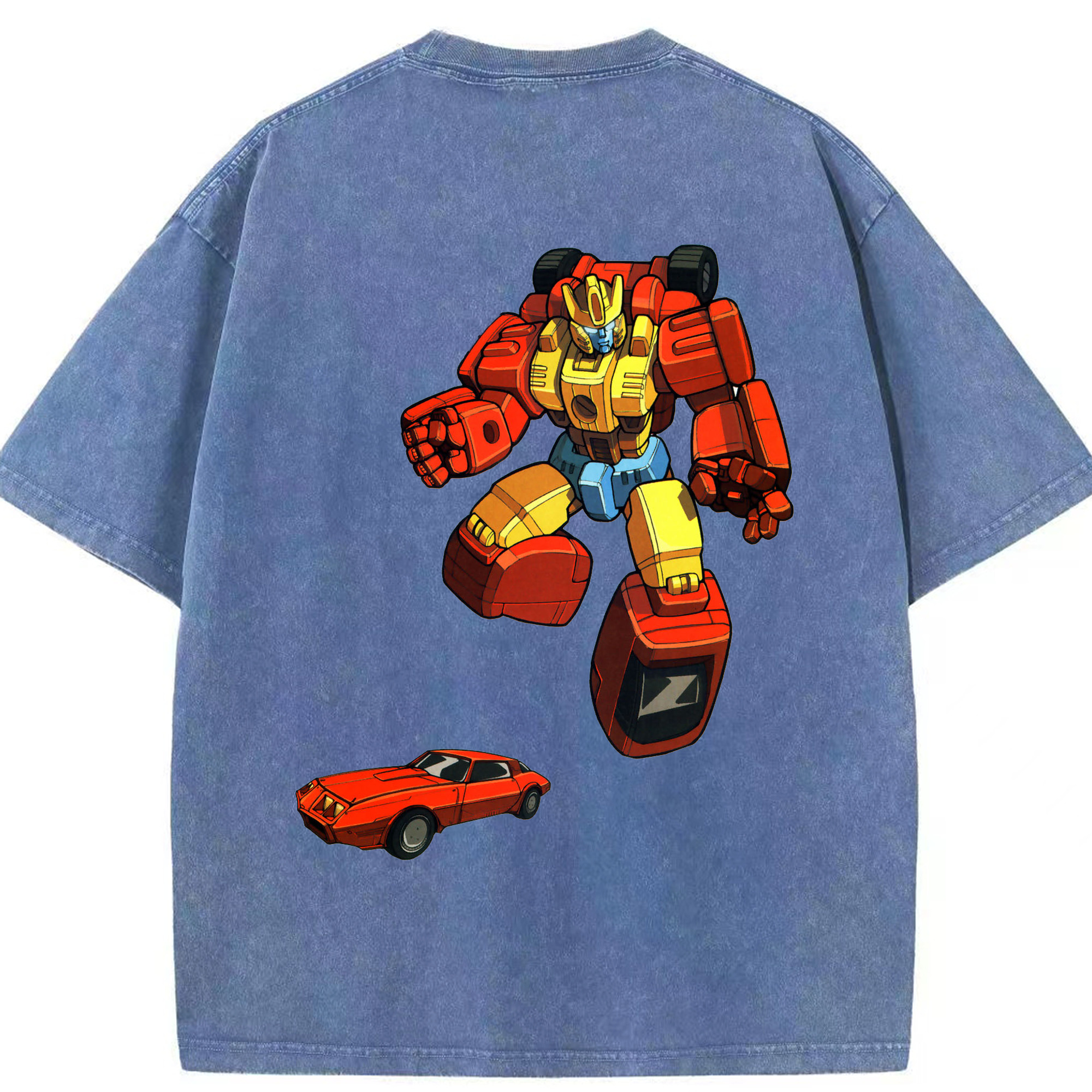 （画像用）  綿100% ヴィンテージ風 半袖Tシャツ（背面プリント）
