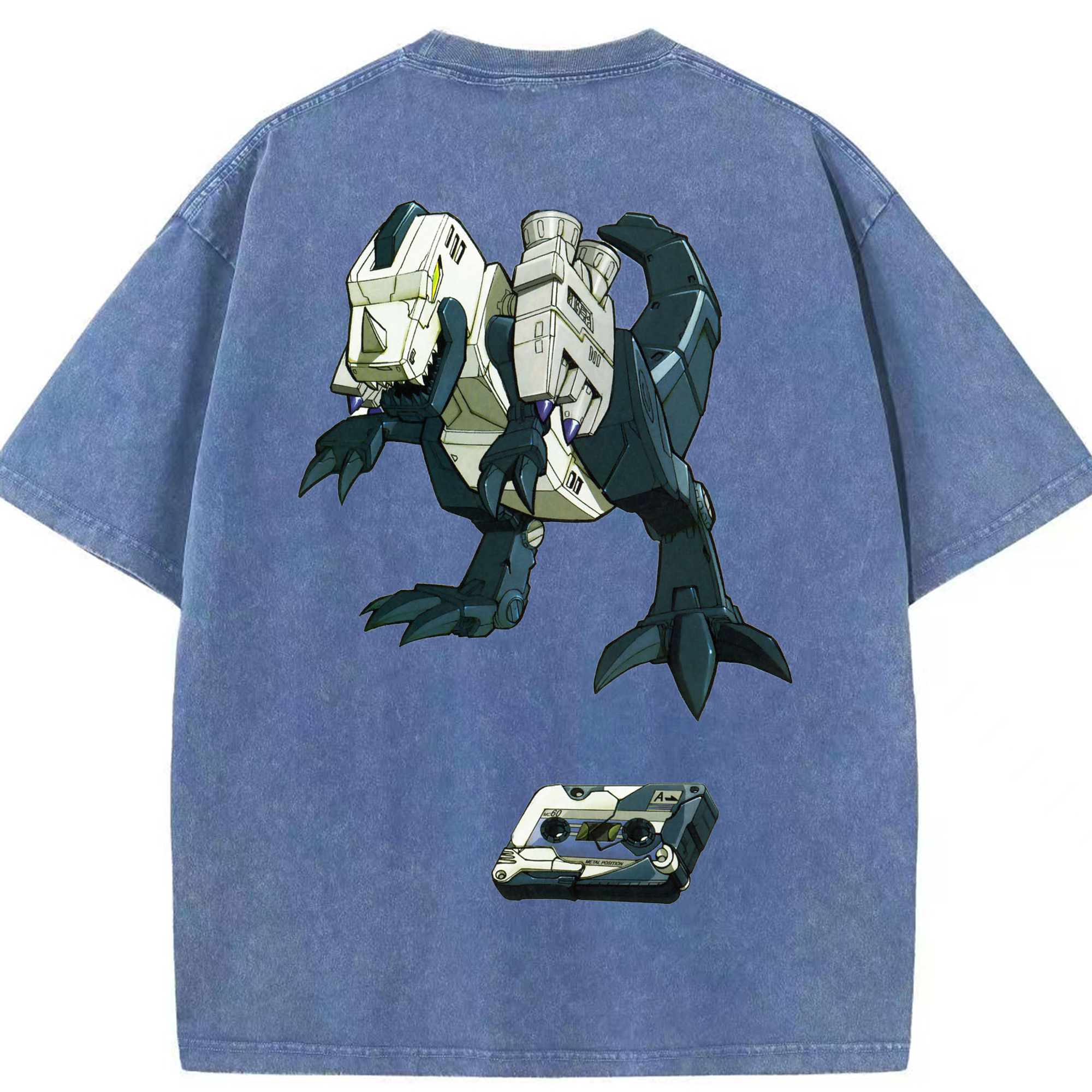 （画像用）  綿100% ヴィンテージ風 半袖Tシャツ（背面プリント）