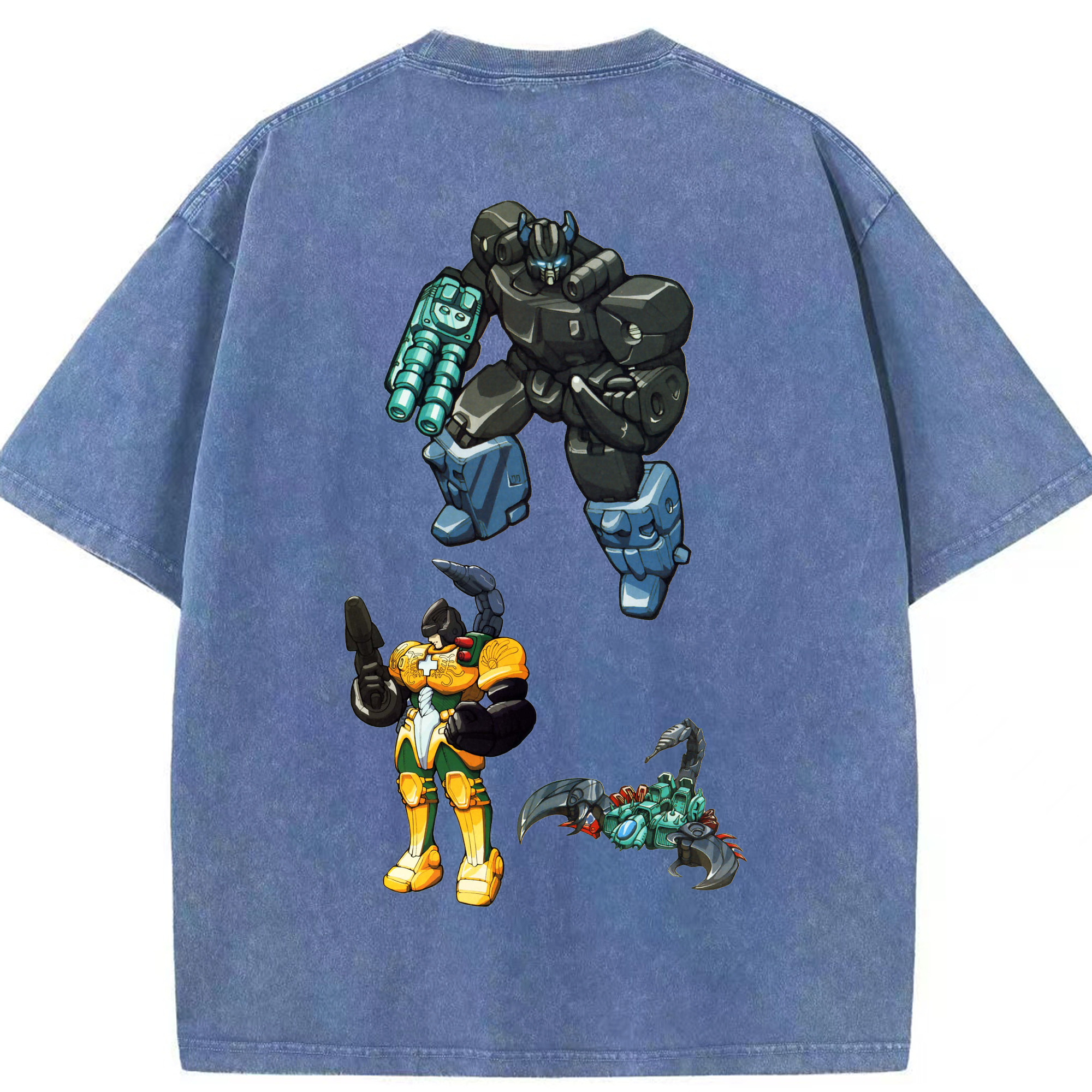 （画像用）  綿100% ヴィンテージ風 半袖Tシャツ（背面プリント）