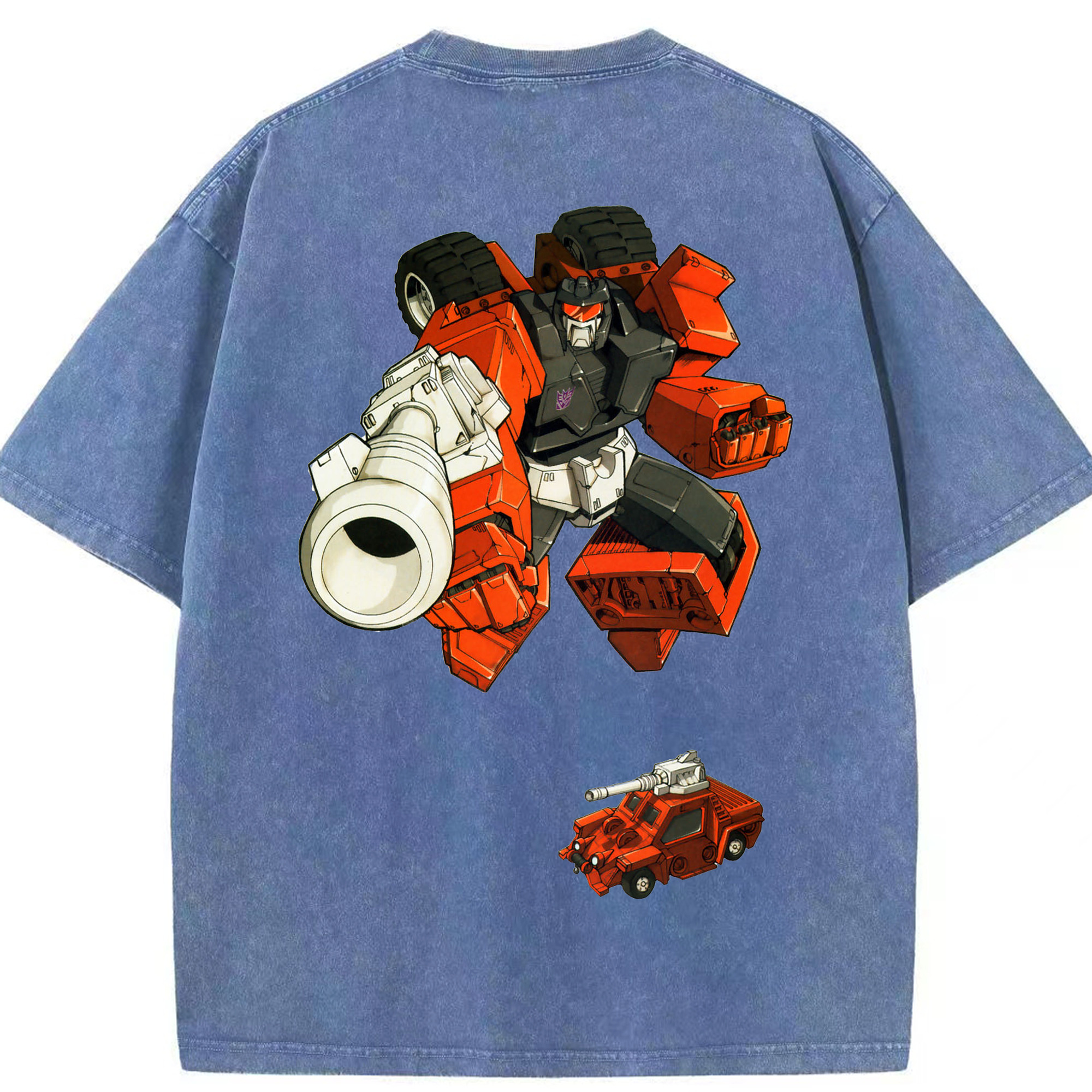 （画像用）  綿100% ヴィンテージ風 半袖Tシャツ（背面プリント）