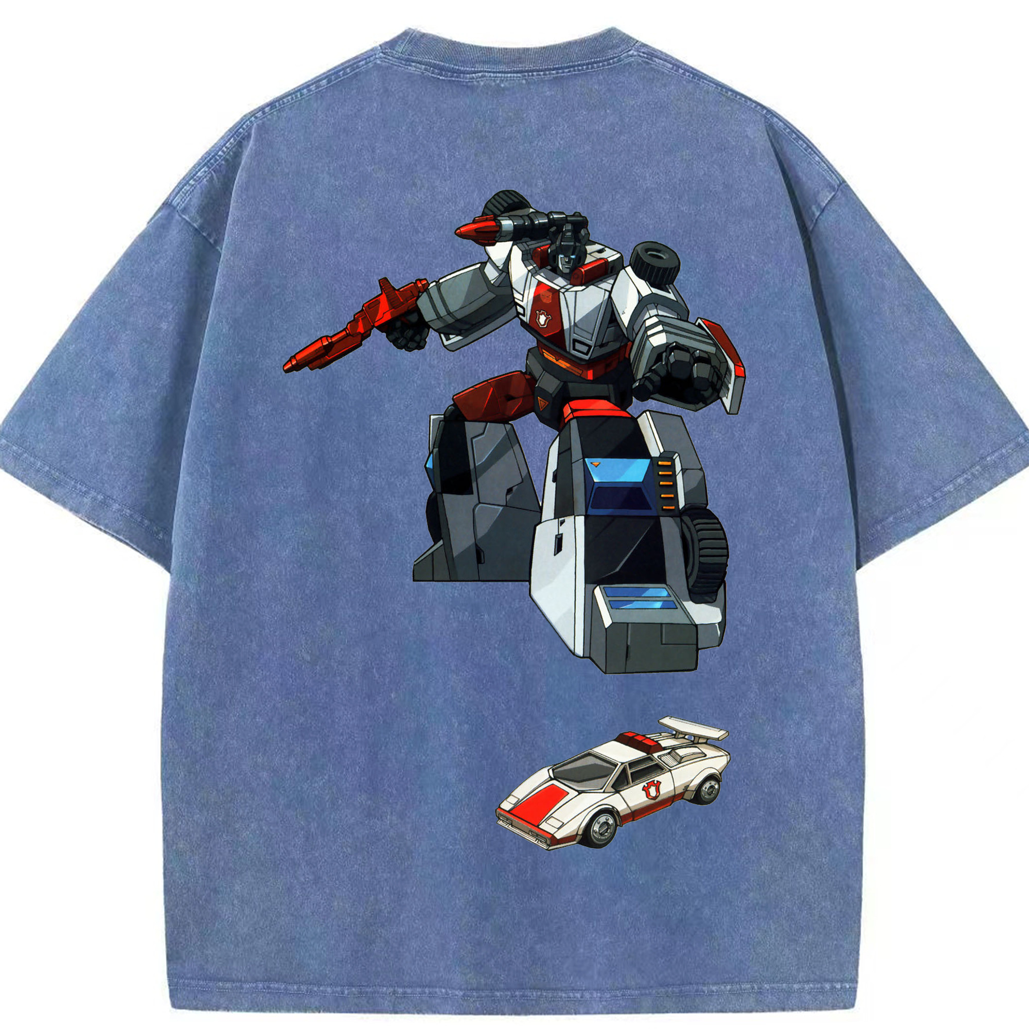 （画像用）  綿100% ヴィンテージ風 半袖Tシャツ（背面プリント）