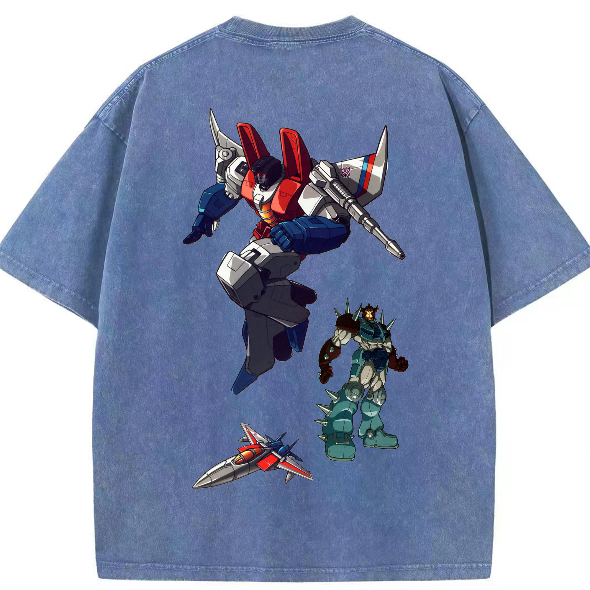 （画像用）  綿100% ヴィンテージ風 半袖Tシャツ（背面プリント）