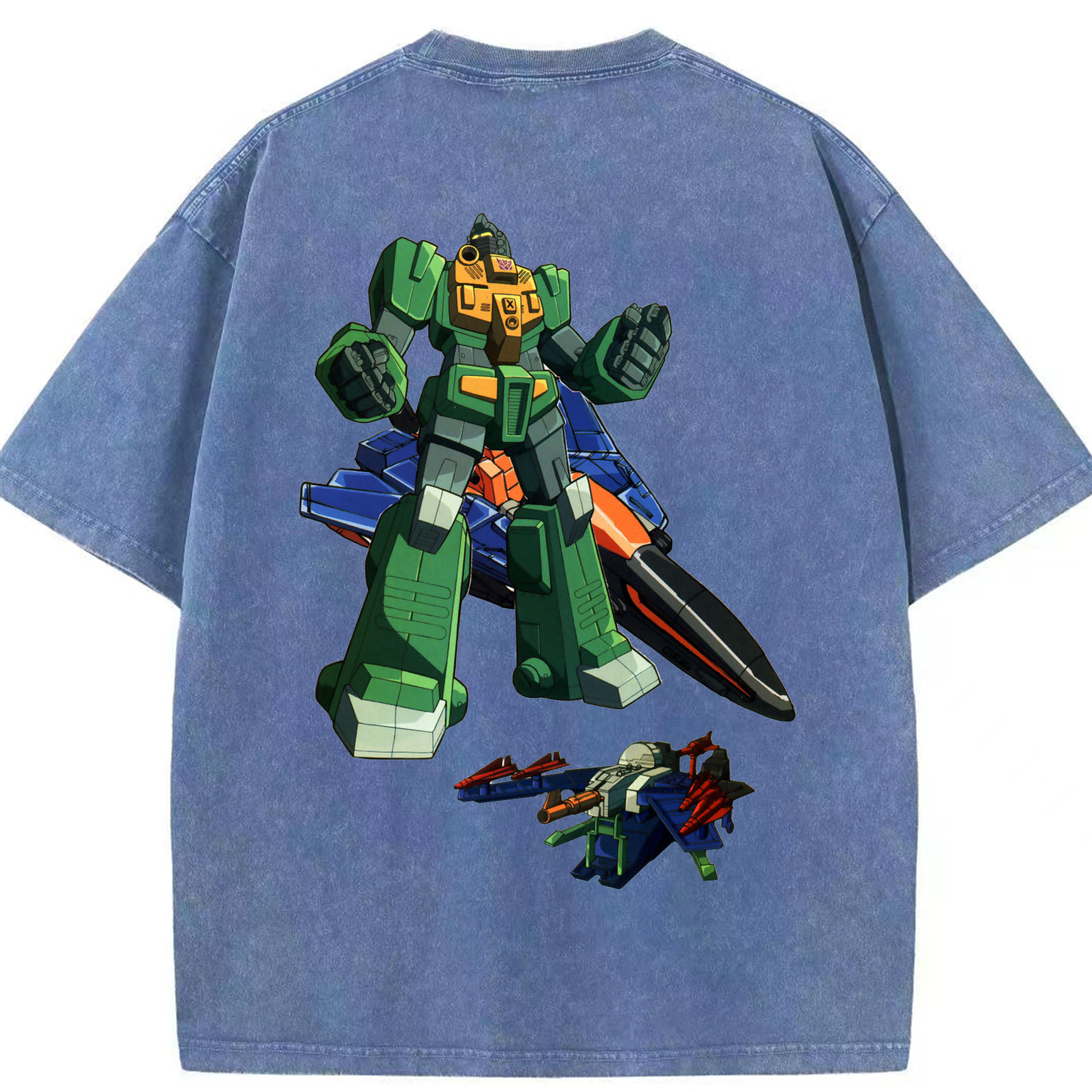 （画像用）  綿100% ヴィンテージ風 半袖Tシャツ（背面プリント）