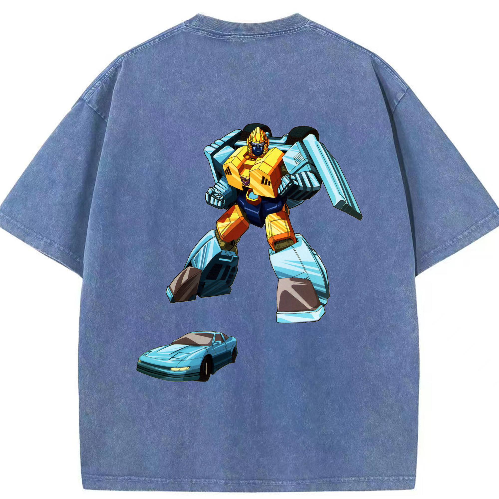 （画像用）  綿100% ヴィンテージ風 半袖Tシャツ（背面プリント）