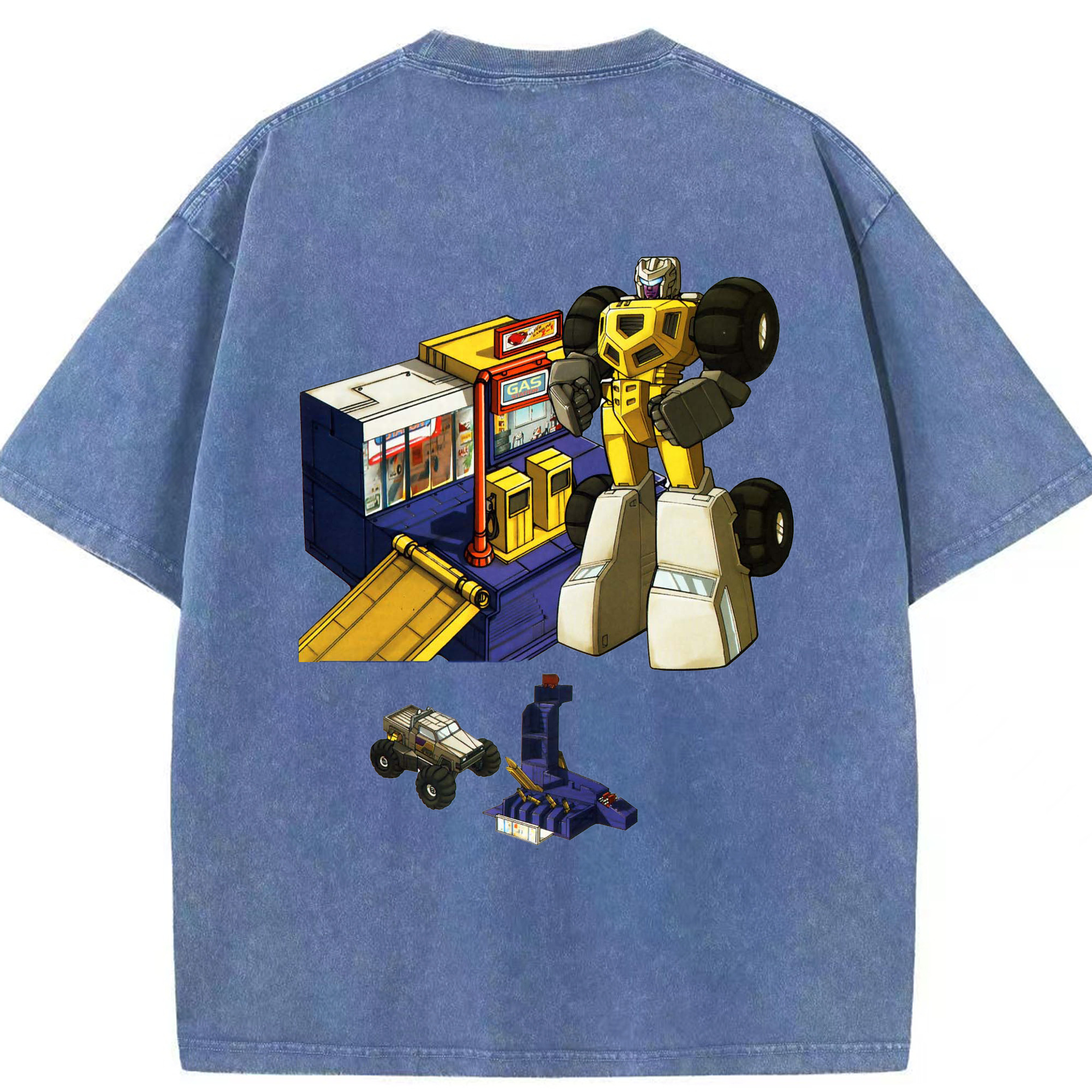 （画像用）  綿100% ヴィンテージ風 半袖Tシャツ（背面プリント）