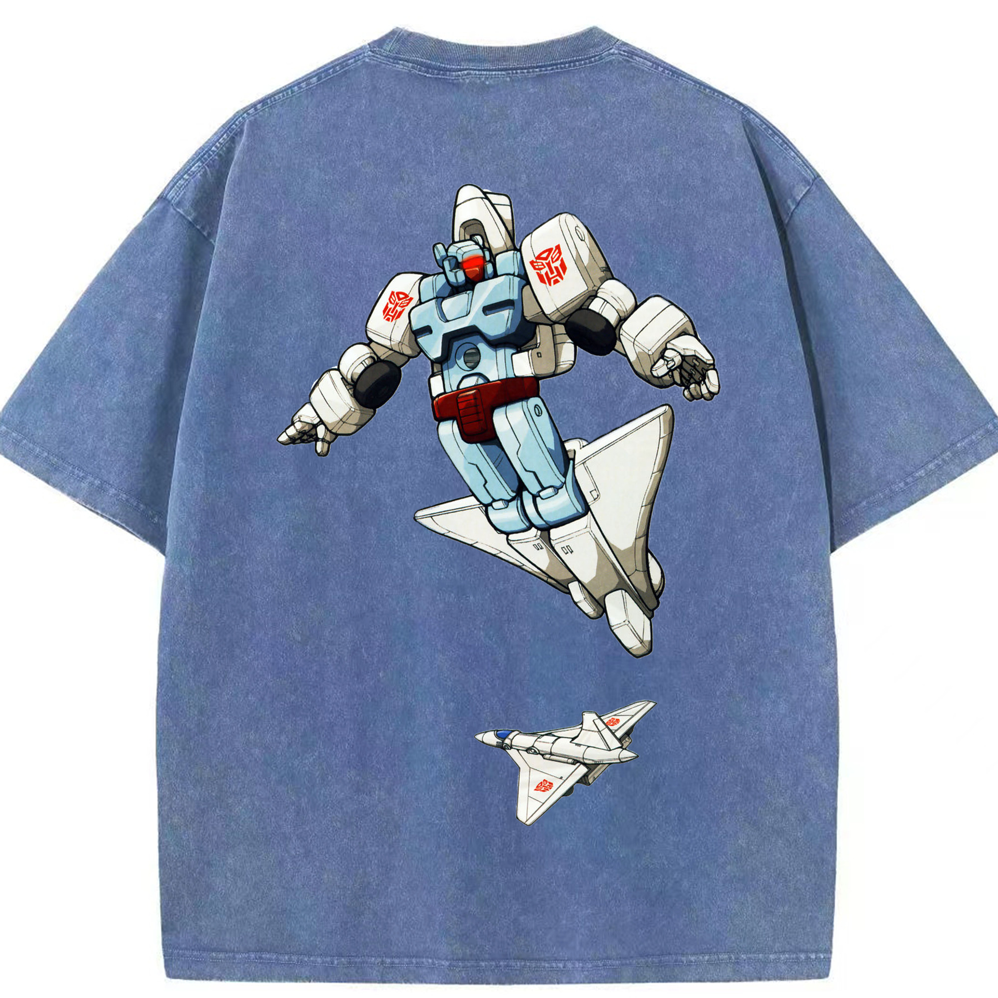 （画像用）  綿100% ヴィンテージ風 半袖Tシャツ（背面プリント）