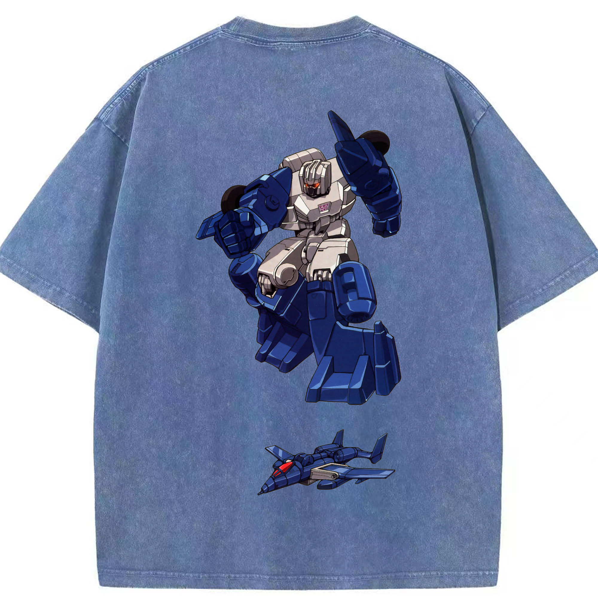 （画像用）  綿100% ヴィンテージ風 半袖Tシャツ（背面プリント）