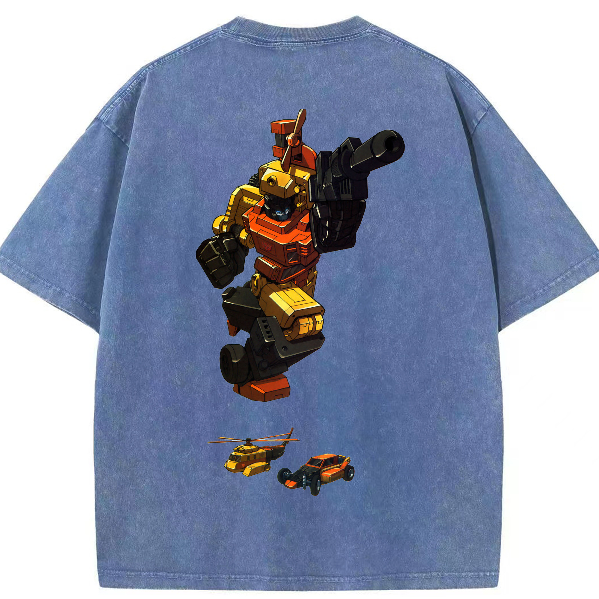 （画像用）  綿100% ヴィンテージ風 半袖Tシャツ（背面プリント）