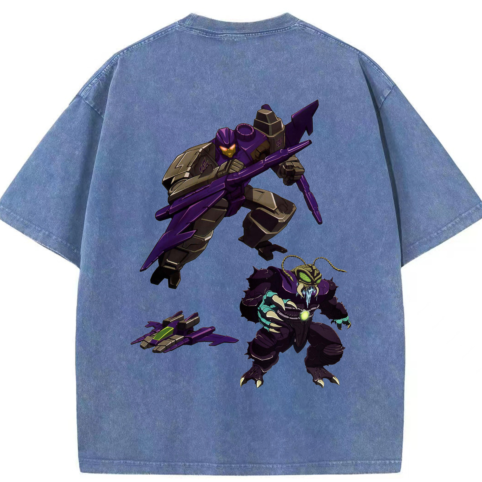 （画像用）  綿100% ヴィンテージ風 半袖Tシャツ（背面プリント）