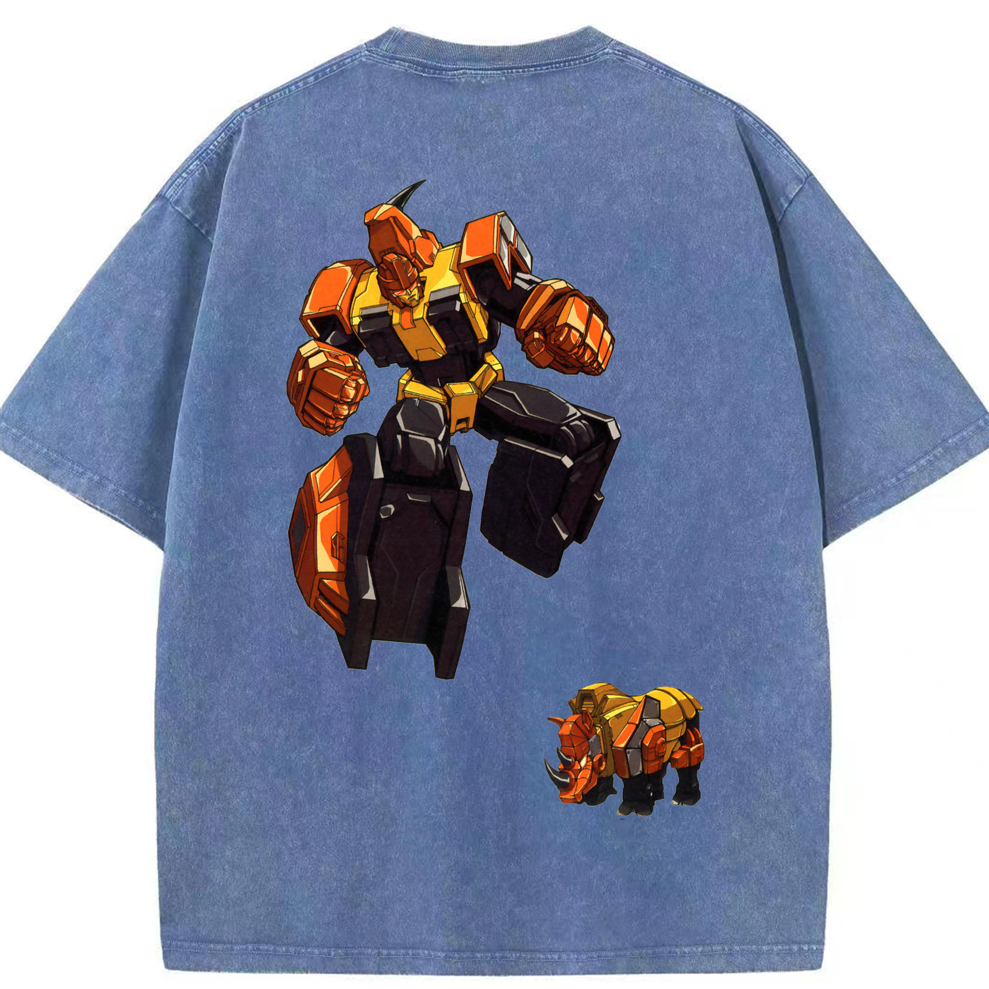 （画像用）  綿100% ヴィンテージ風 半袖Tシャツ（背面プリント）