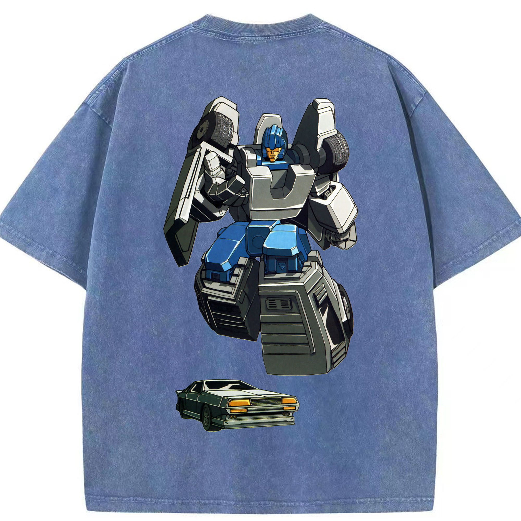 （画像用）  綿100% ヴィンテージ風 半袖Tシャツ（背面プリント）